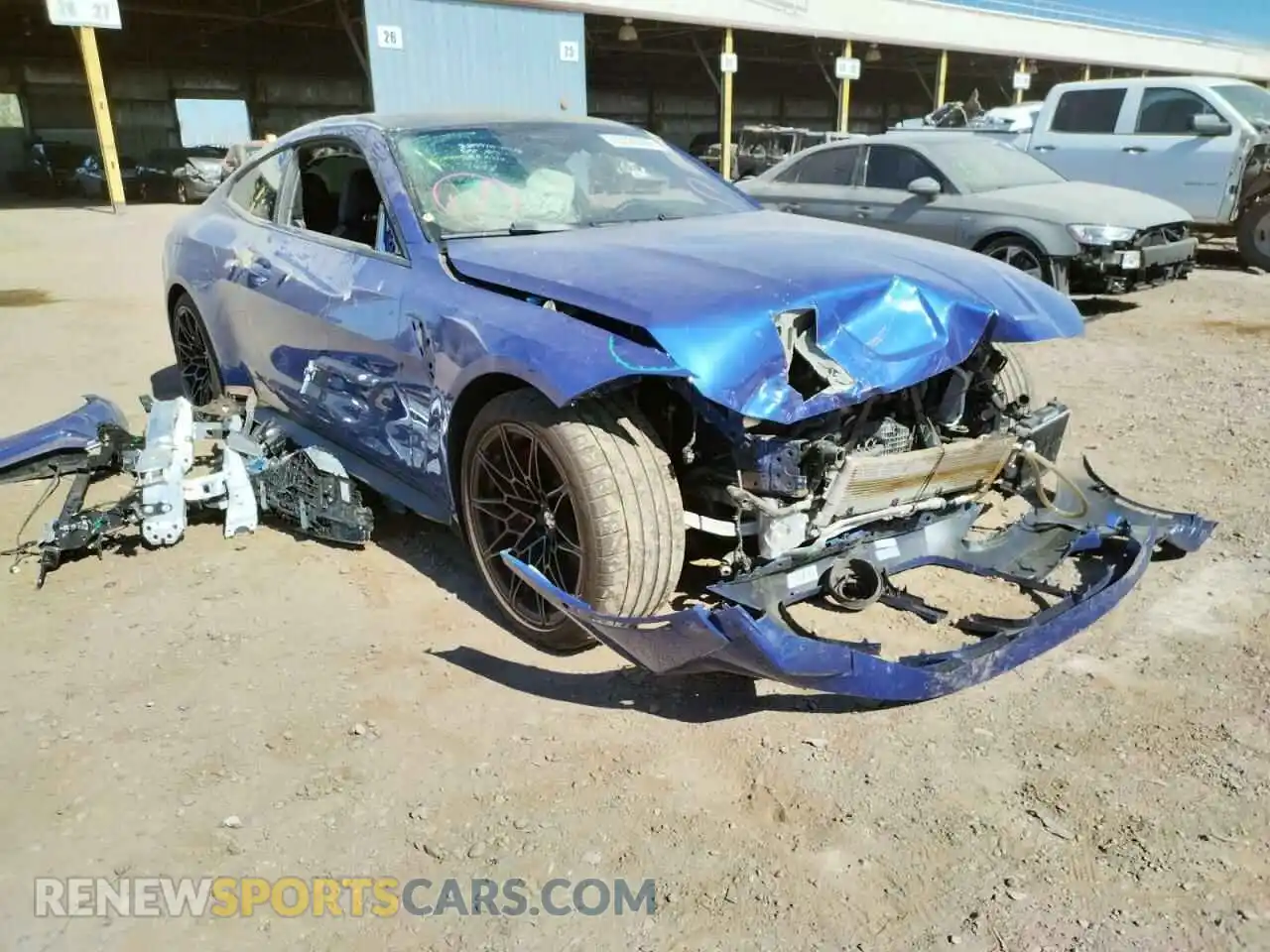 1 Photograph of a damaged car WBS33AZ07MCG89497 BMW M4 2021