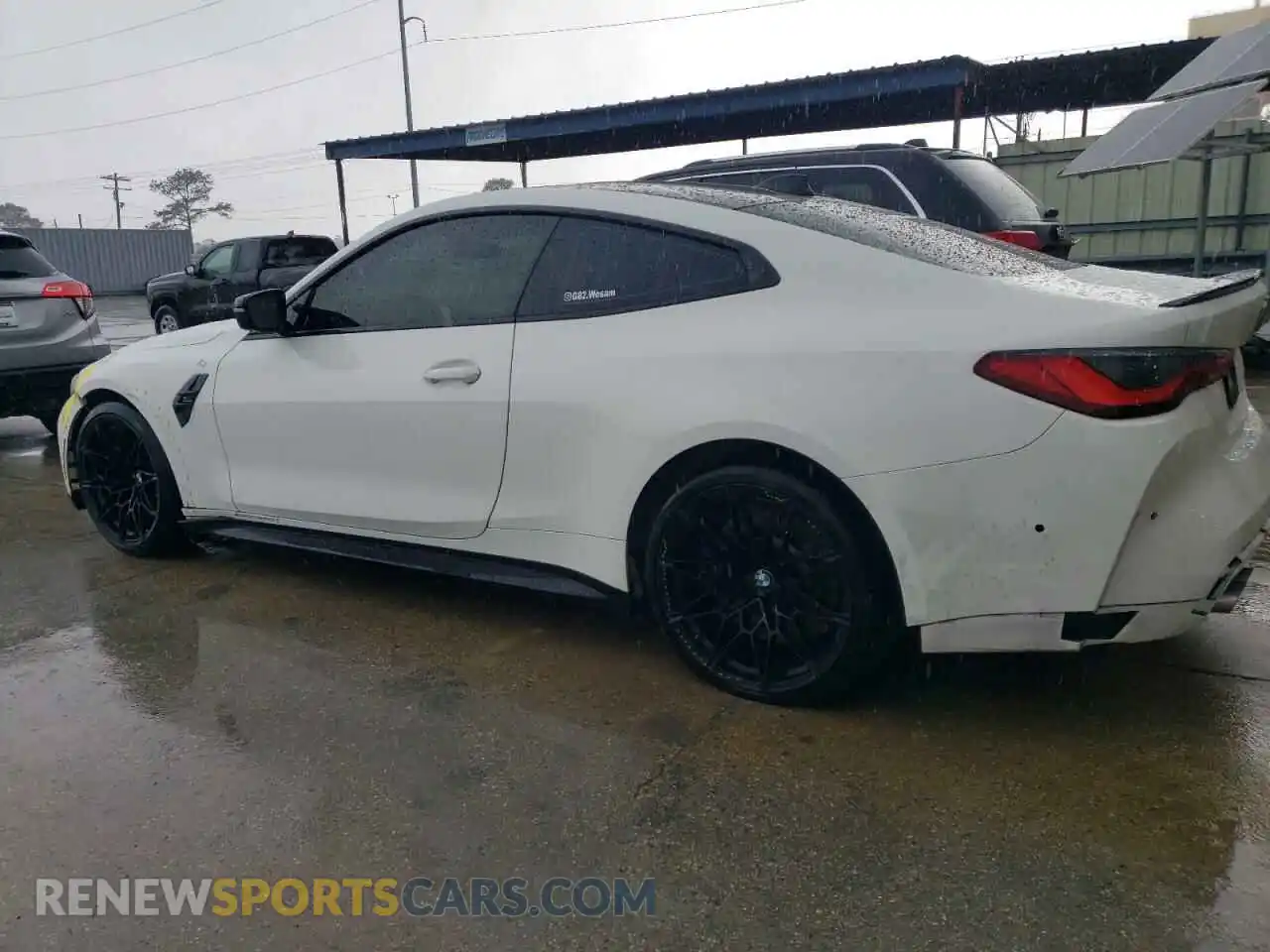 2 fotografías del automóvil dañado WBS33AZ09MCG53536 BMW M4 2021