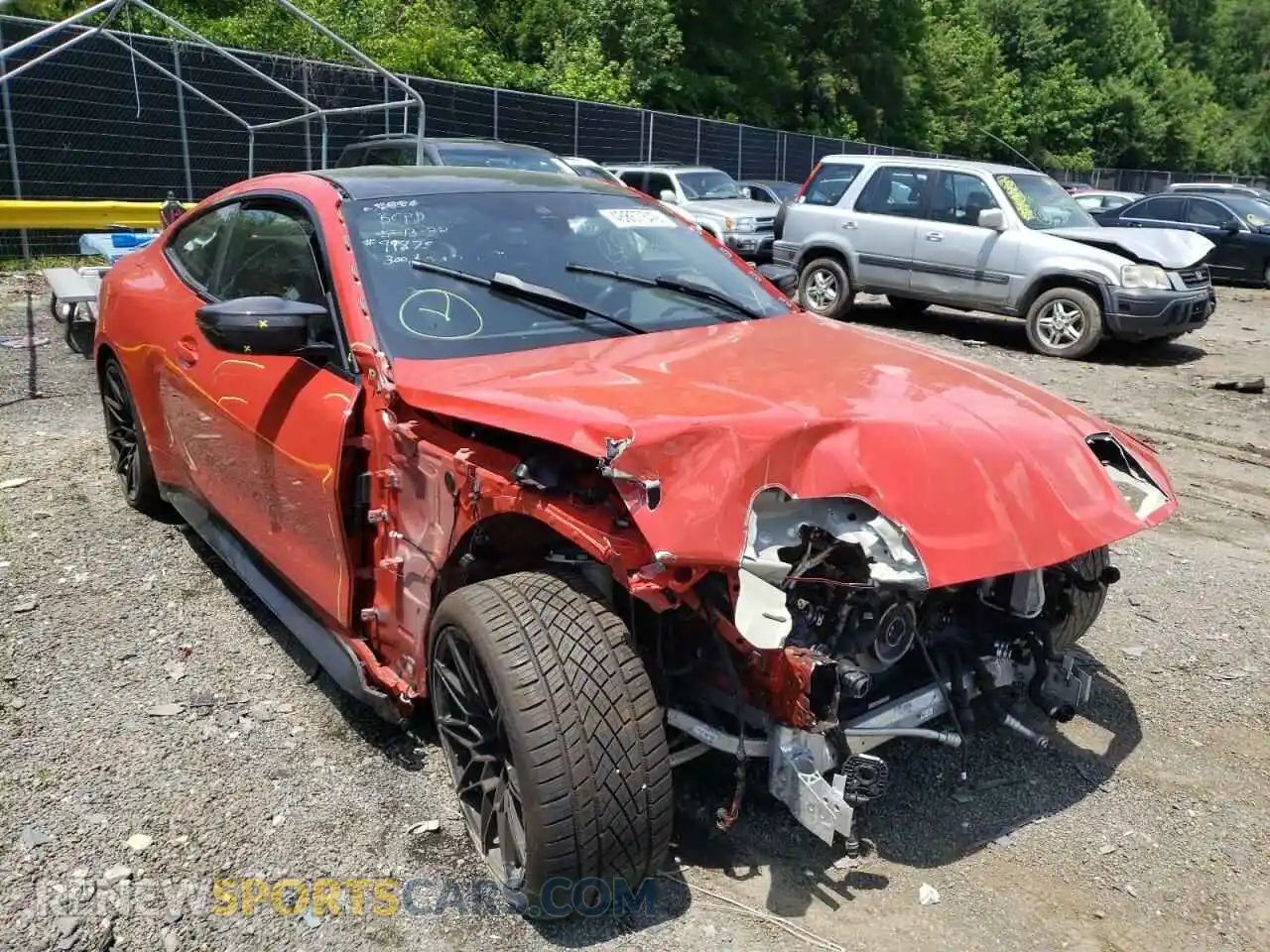 1 Photograph of a damaged car WBS33AZ0XMCH03473 BMW M4 2021