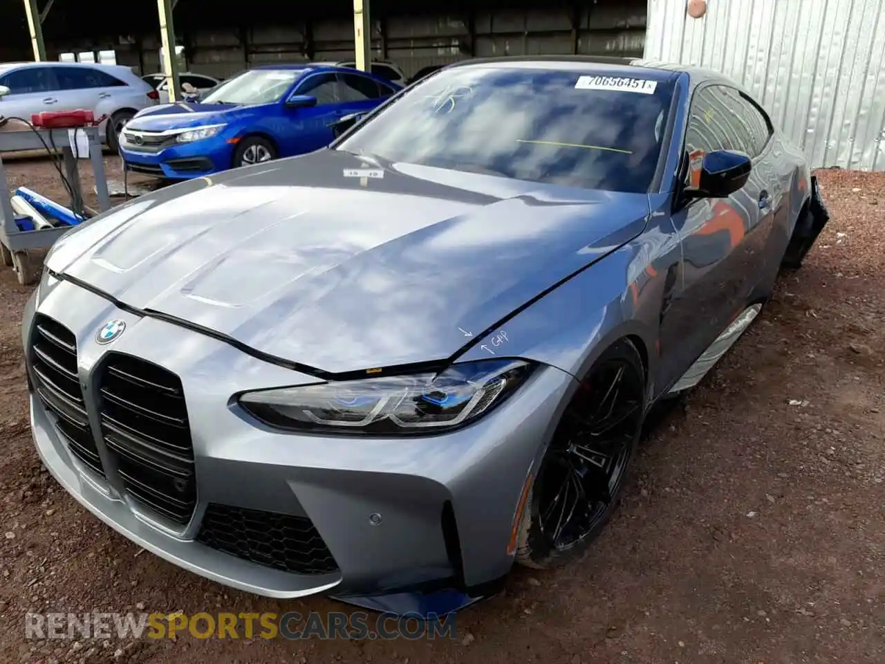 2 Photograph of a damaged car WBS43AZ07NCH72918 BMW M4 2022