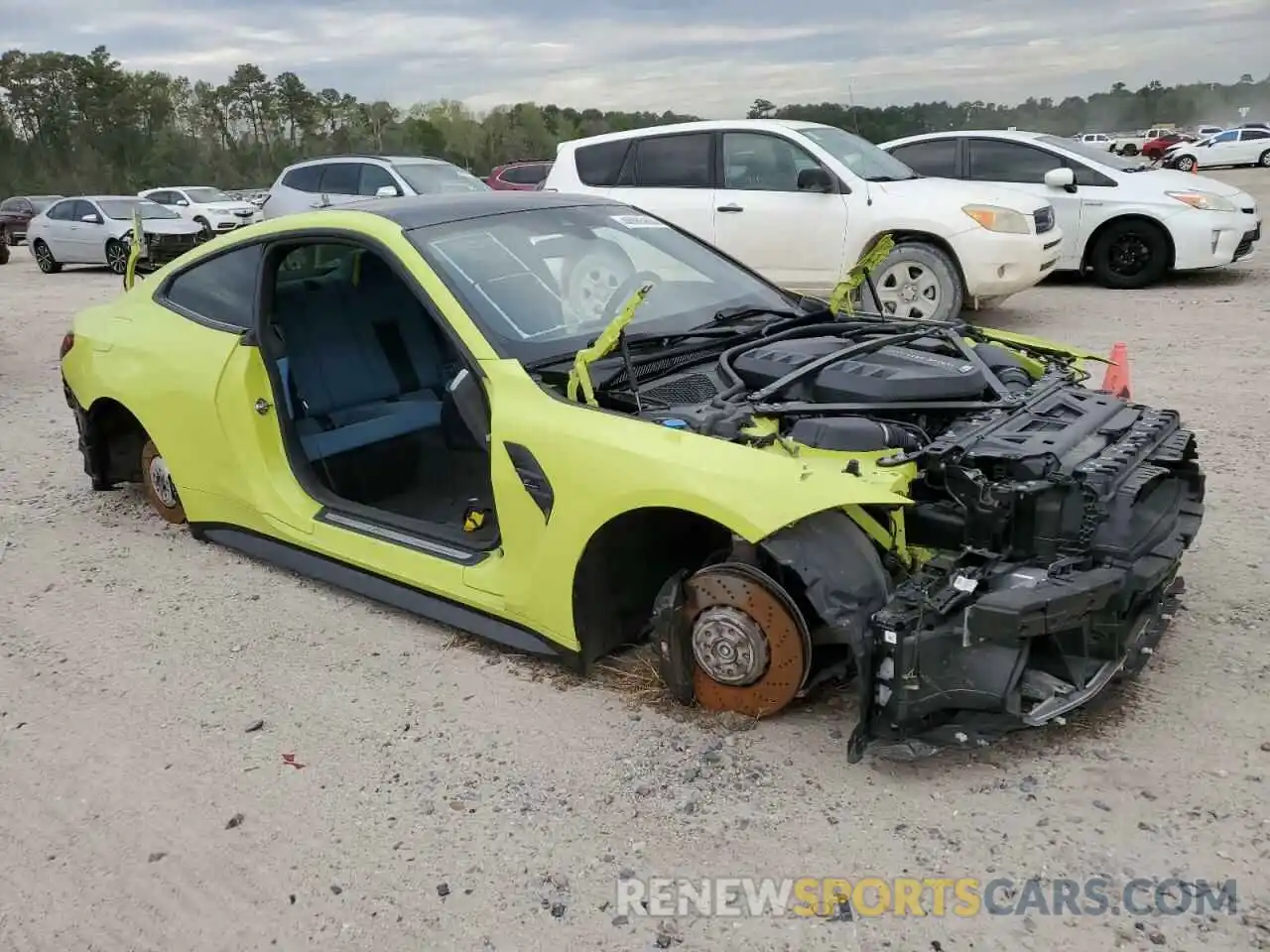4 Photograph of a damaged car WBS43AZ09NCK11603 BMW M4 2022