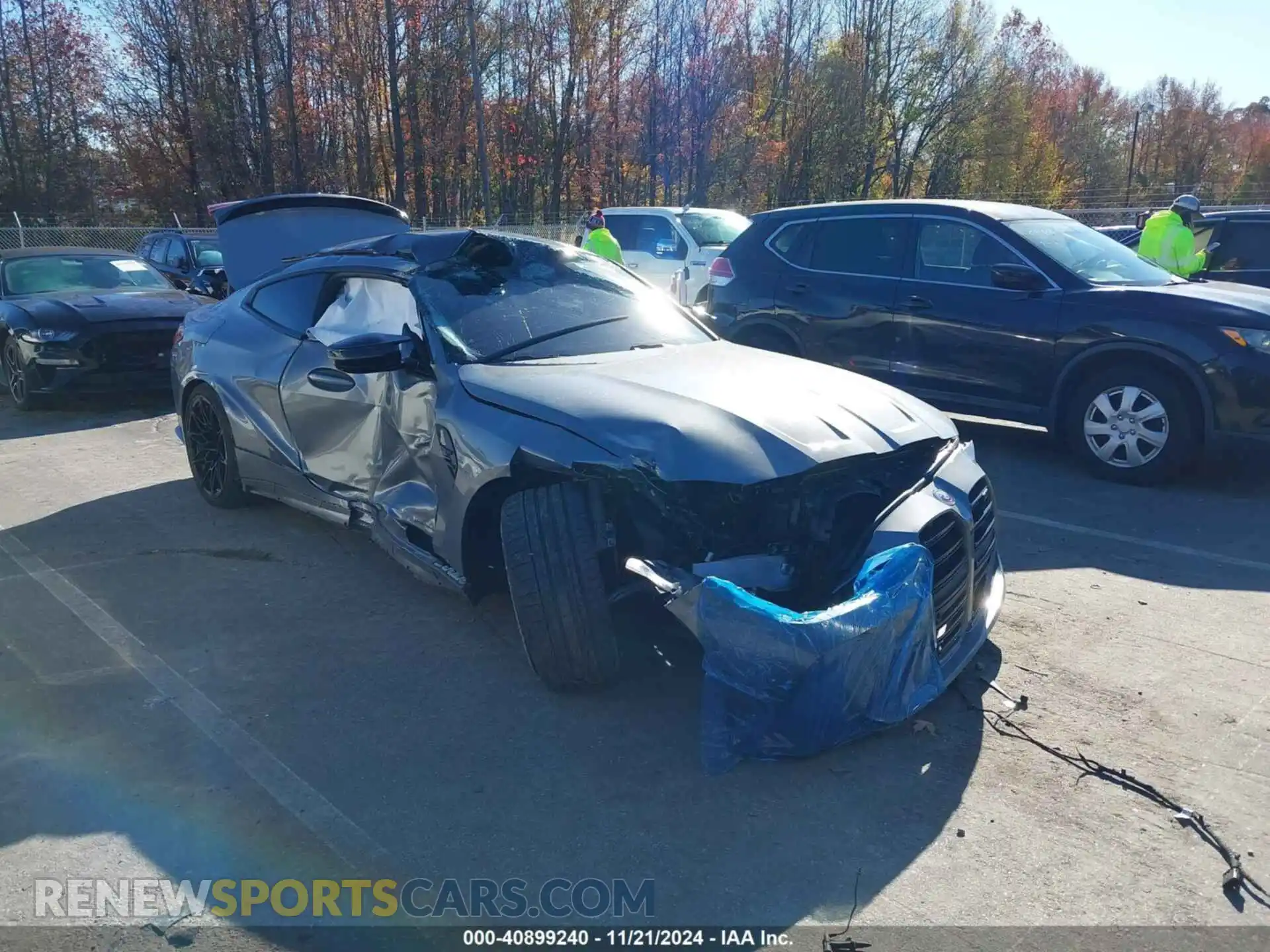 1 Photograph of a damaged car WBS43AZ01PCM48086 BMW M4 2023
