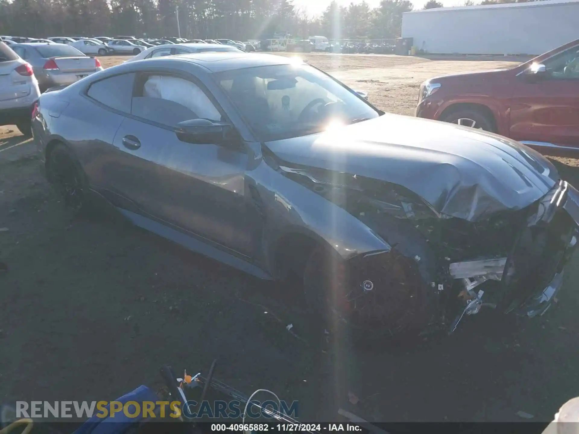 1 Photograph of a damaged car WBS43AZ09PCM25302 BMW M4 2023