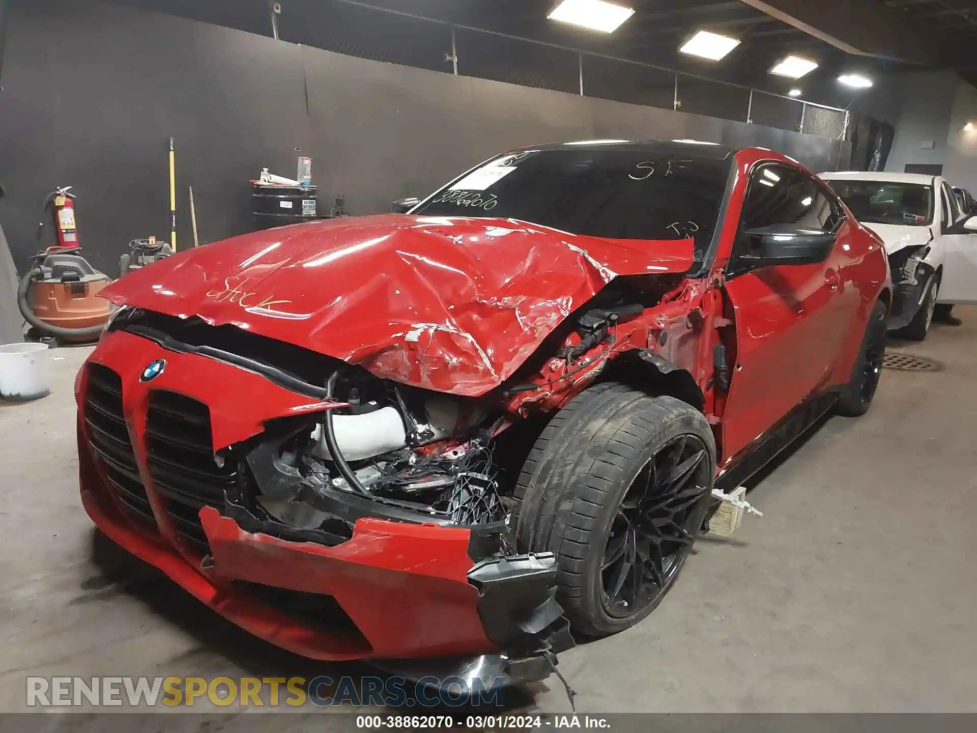 2 fotografías del automóvil dañado WBS43AZ04RCP59109 BMW M4 2024