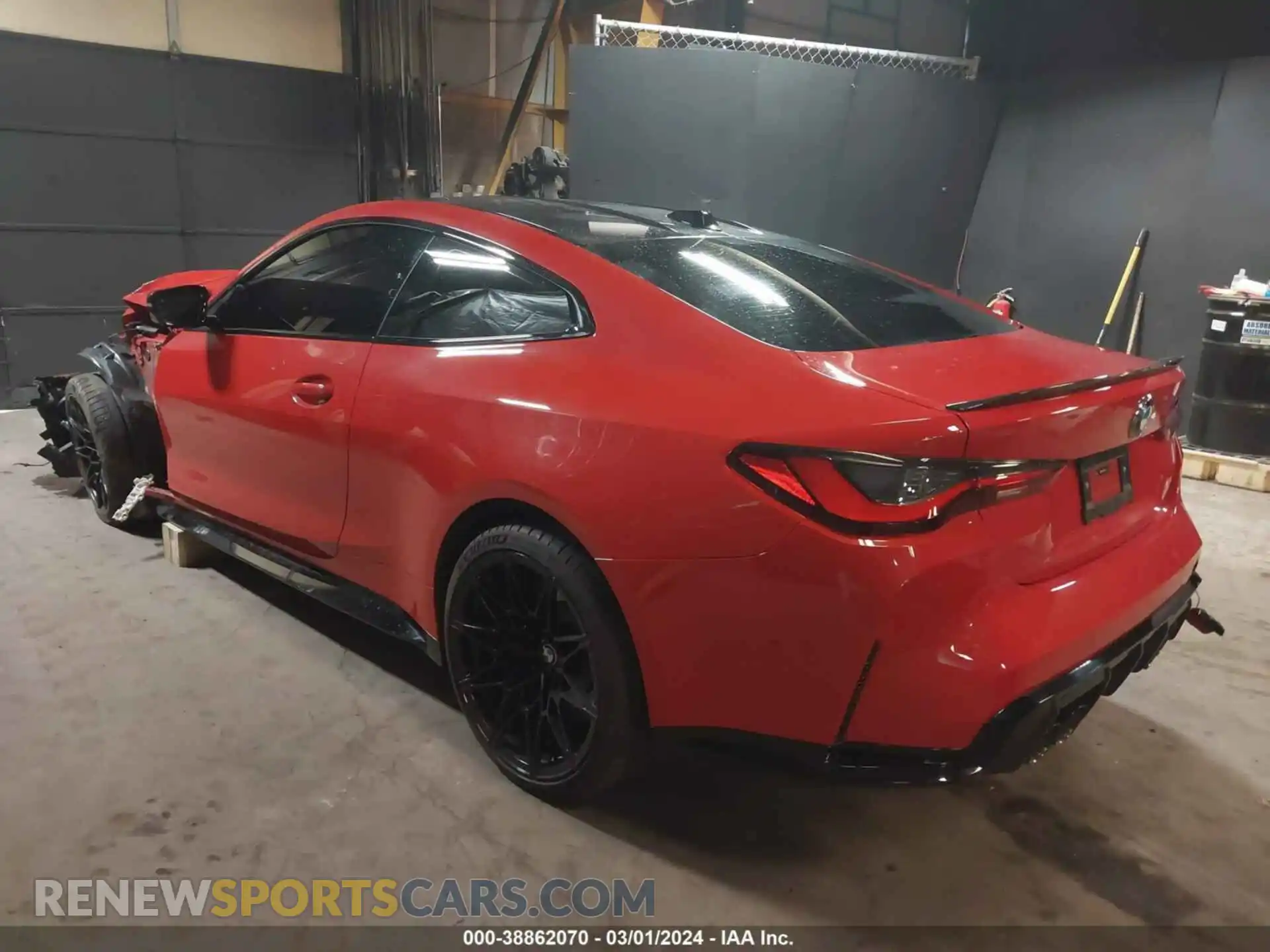 3 fotografías del automóvil dañado WBS43AZ04RCP59109 BMW M4 2024