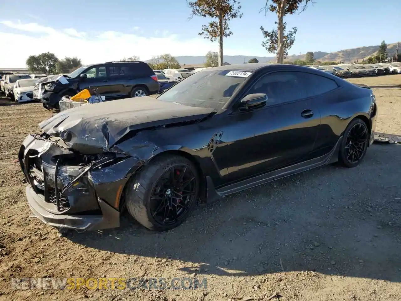 1 Photograph of a damaged car WBS53AZ01RCP13984 BMW M4 2024