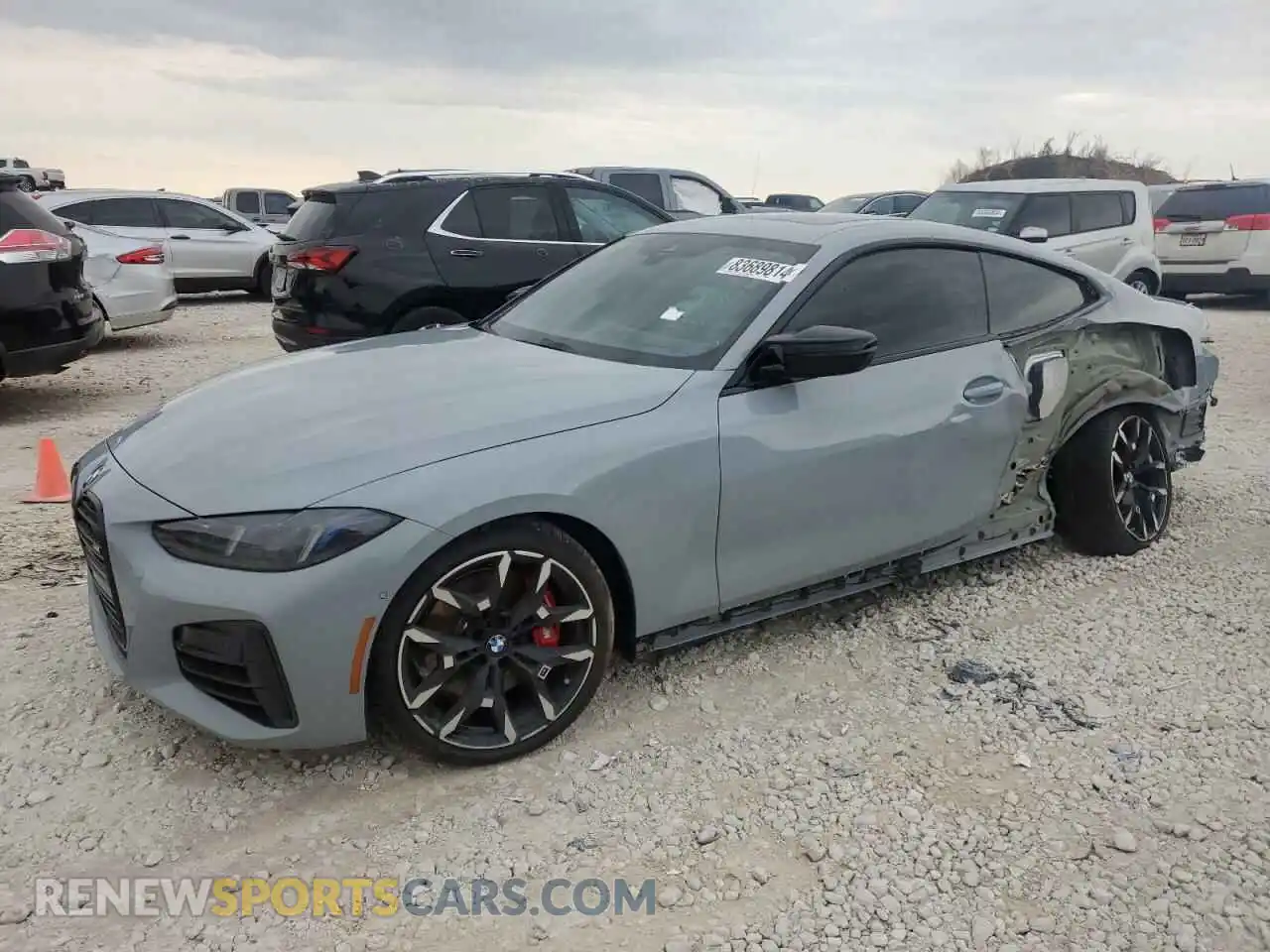 1 Photograph of a damaged car WBA83DA07SCT21855 BMW M4 2025