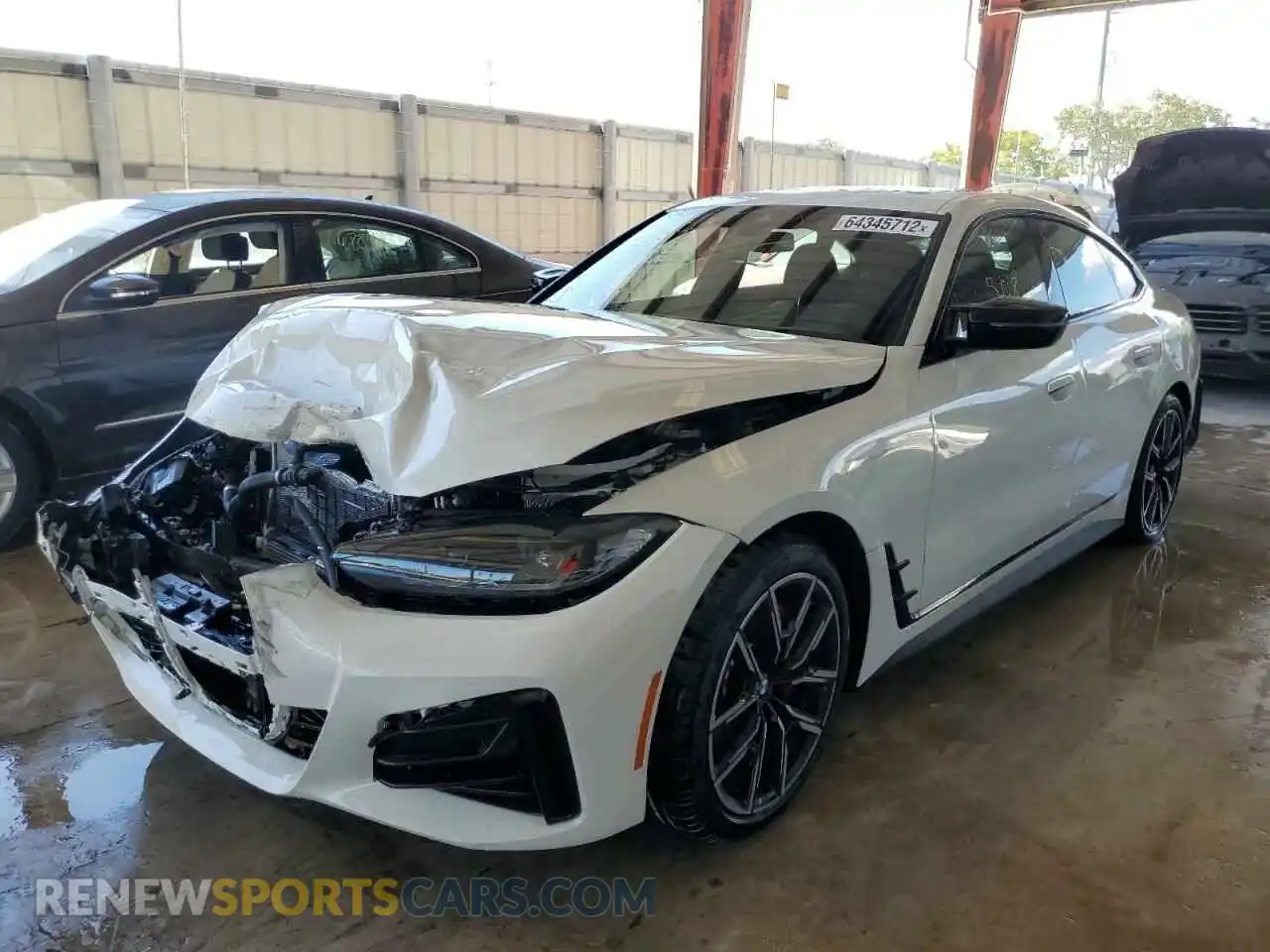 2 fotografías del automóvil dañado WBA63AW0XPFN32651 BMW M440I GRAN 2023