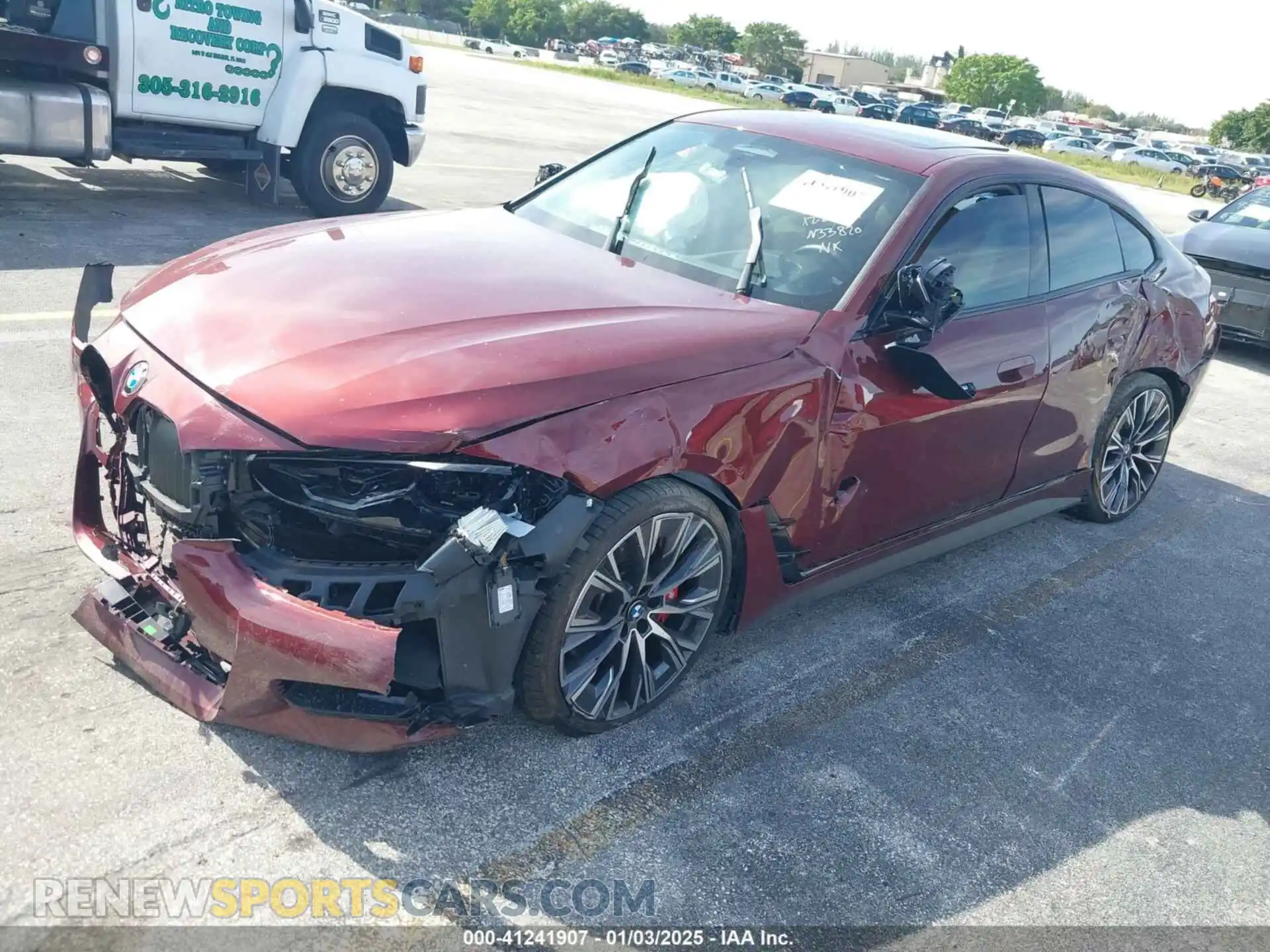 2 fotografías del automóvil dañado WBA63AW01PFN33820 BMW M440I GRAN COUPE 2023