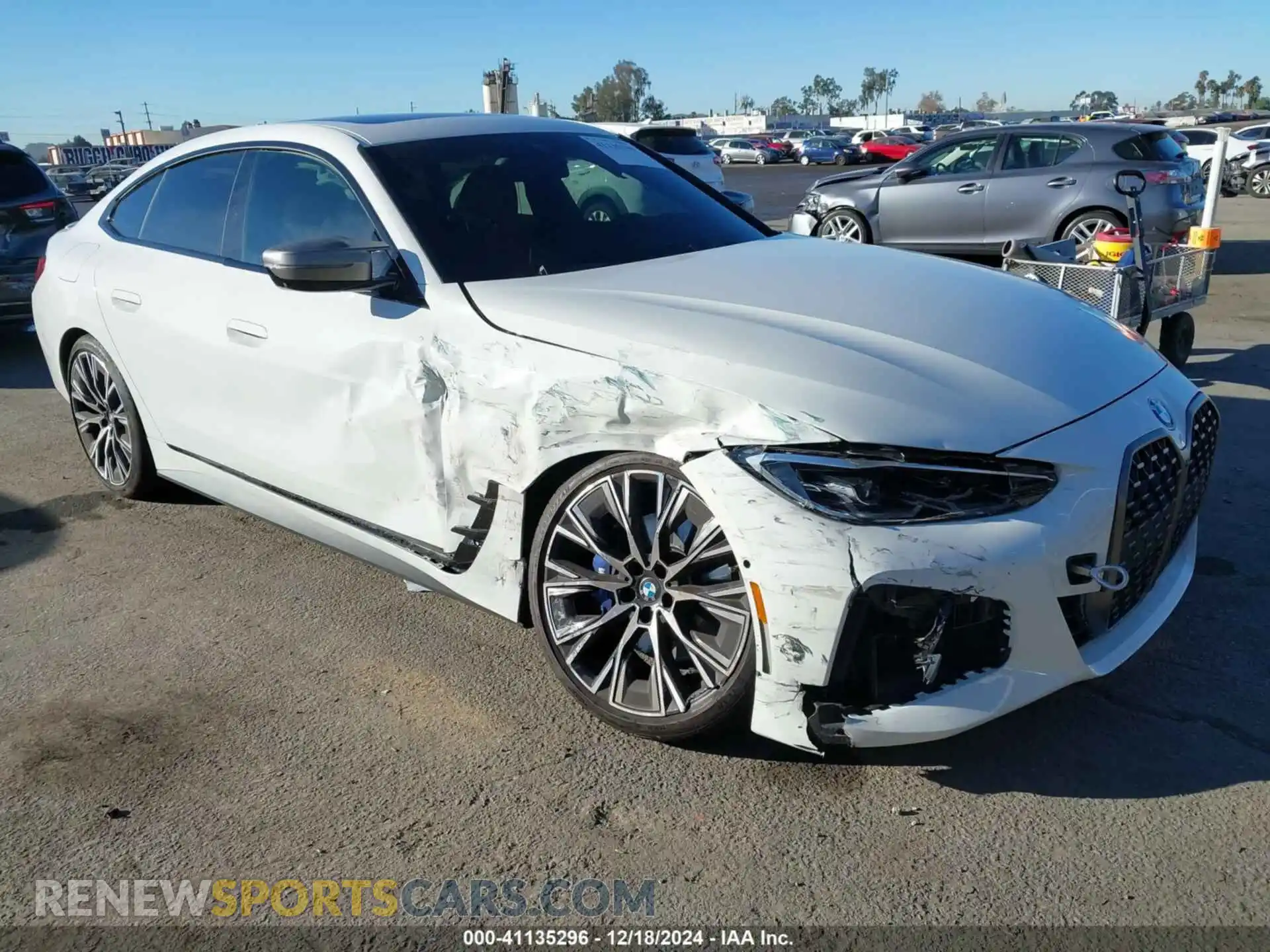 1 fotografías del automóvil dañado WBA63AW09RFT20665 BMW M440I GRAN COUPE 2024