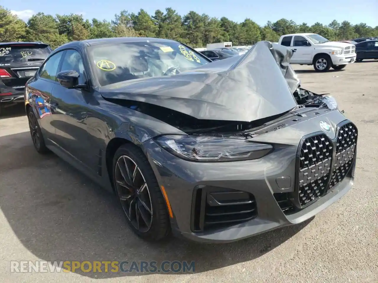 1 Photograph of a damaged car WBA13AW04NFM53662 BMW M440XI GRA 2022