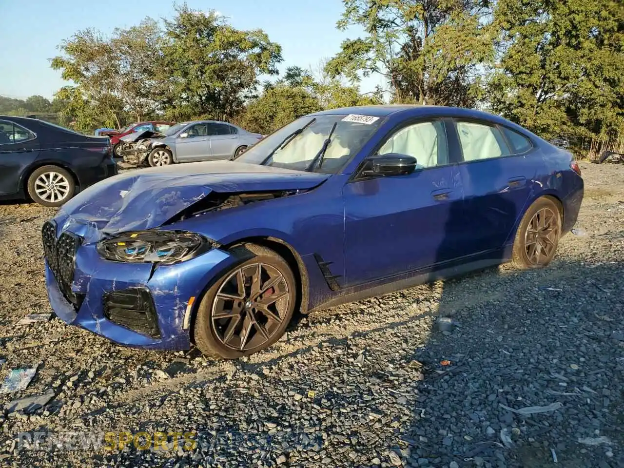 1 Фотография поврежденного автомобиля WBA13AW04NFN22365 BMW M440XI GRA 2022