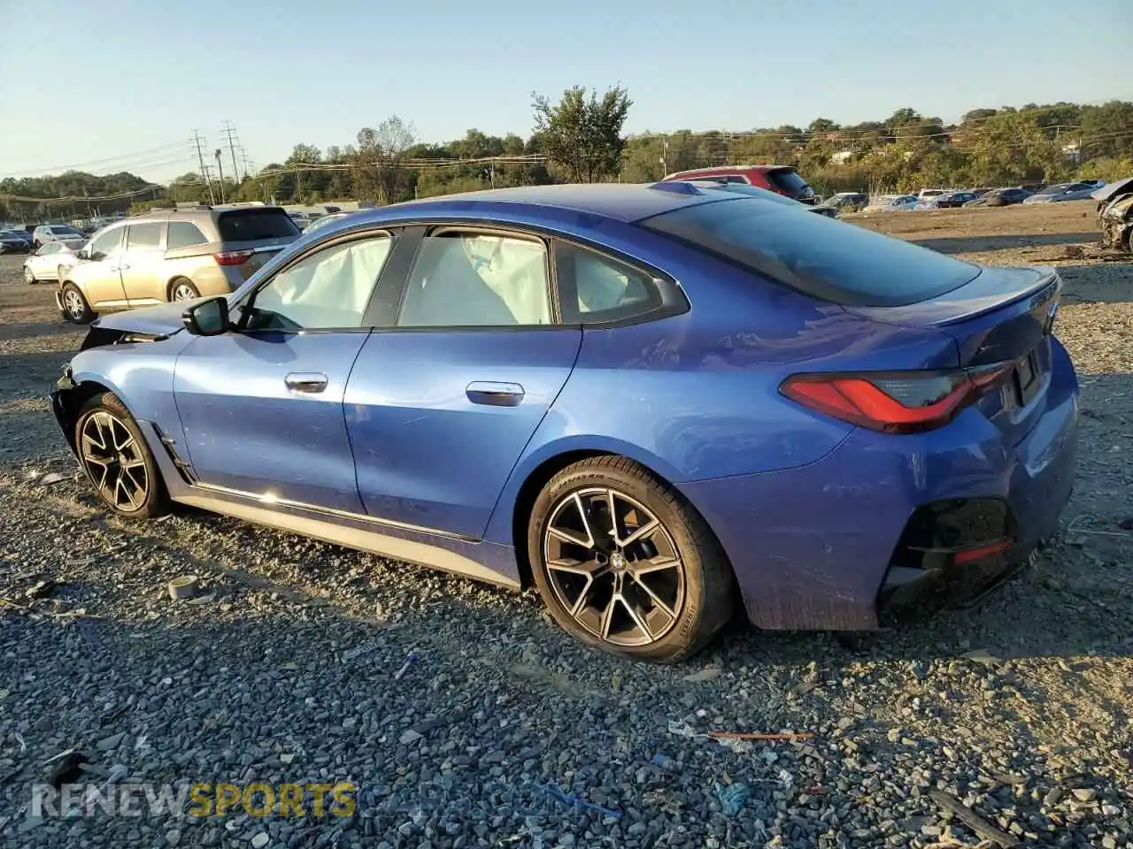 2 Фотография поврежденного автомобиля WBA13AW04NFN22365 BMW M440XI GRA 2022