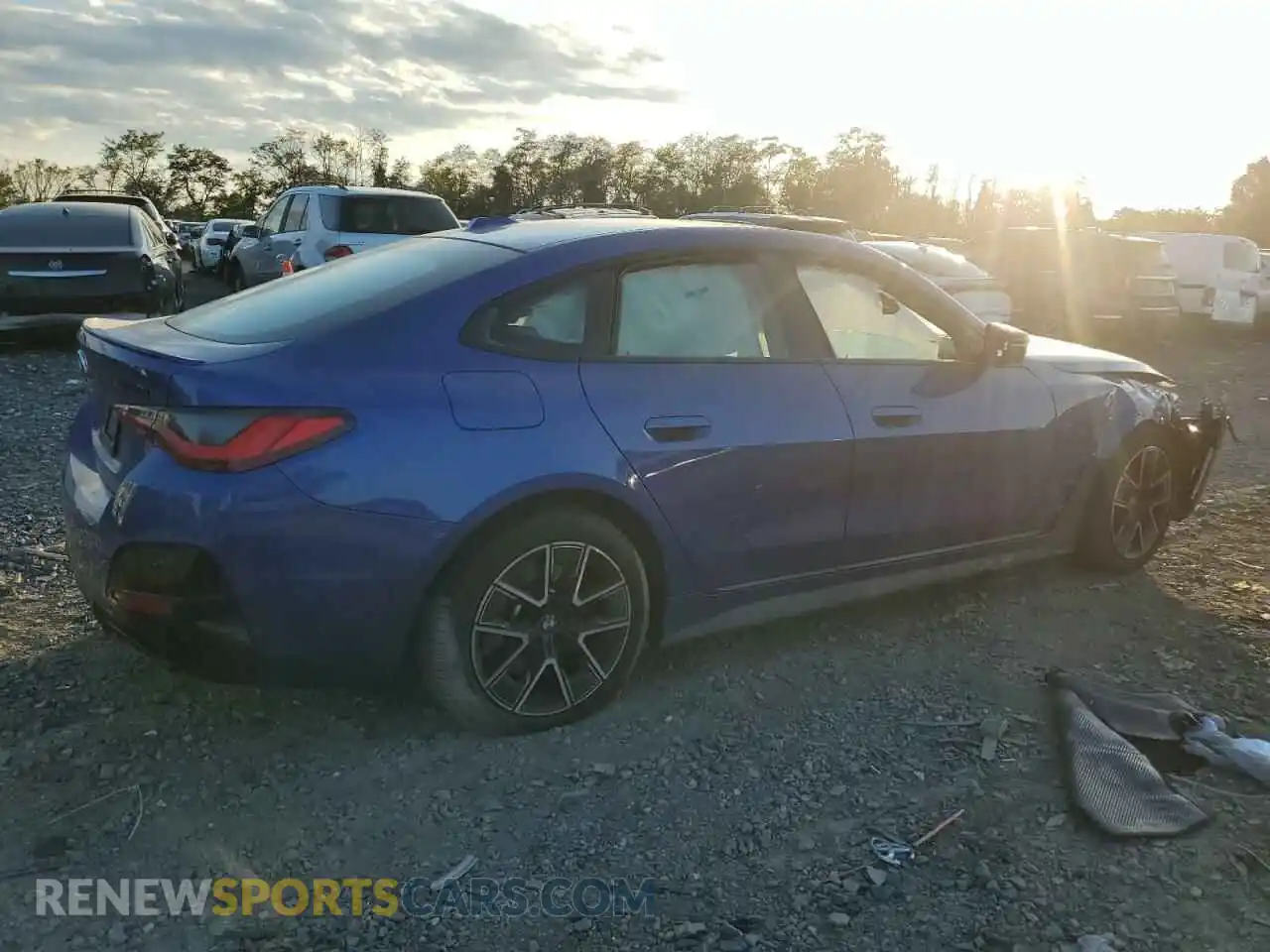 3 Фотография поврежденного автомобиля WBA13AW04NFN22365 BMW M440XI GRA 2022