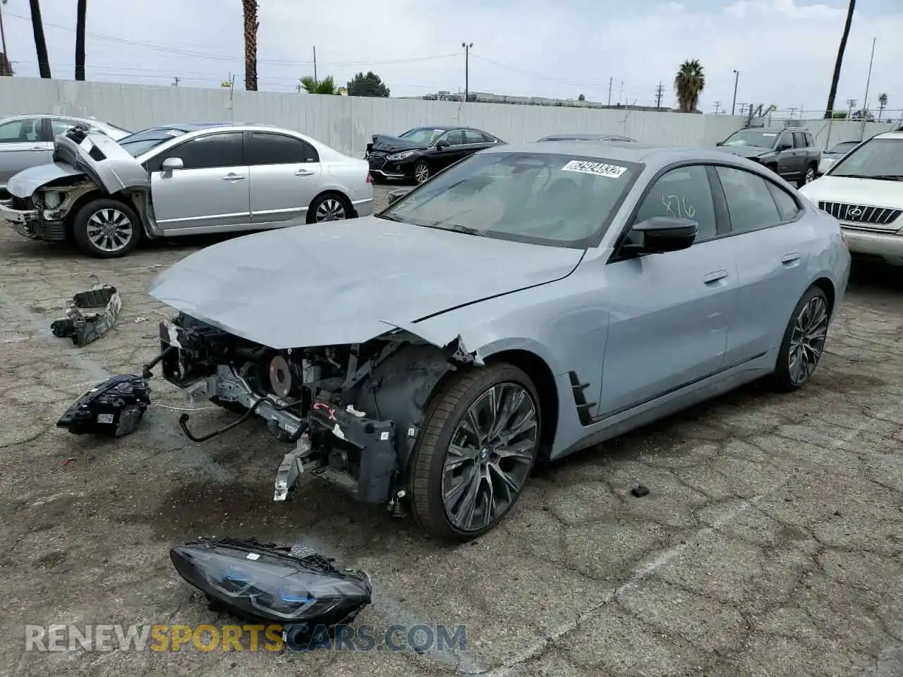 2 fotografías del automóvil dañado WBA13AW07NFM18792 BMW M440XI GRA 2022