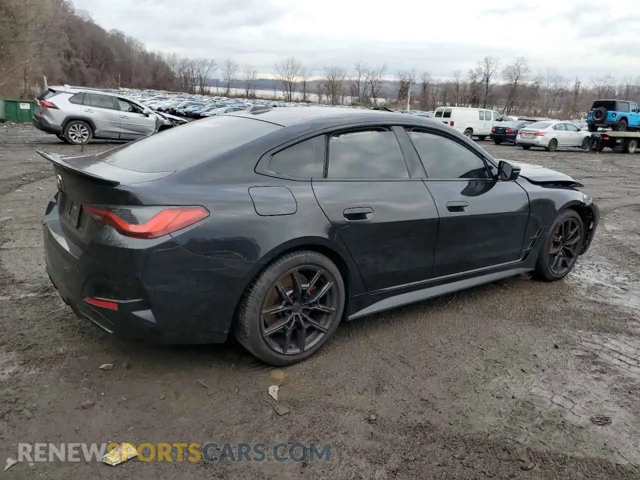 3 Фотография поврежденного автомобиля WBA13AW08NFM60520 BMW M440XI GRA 2022