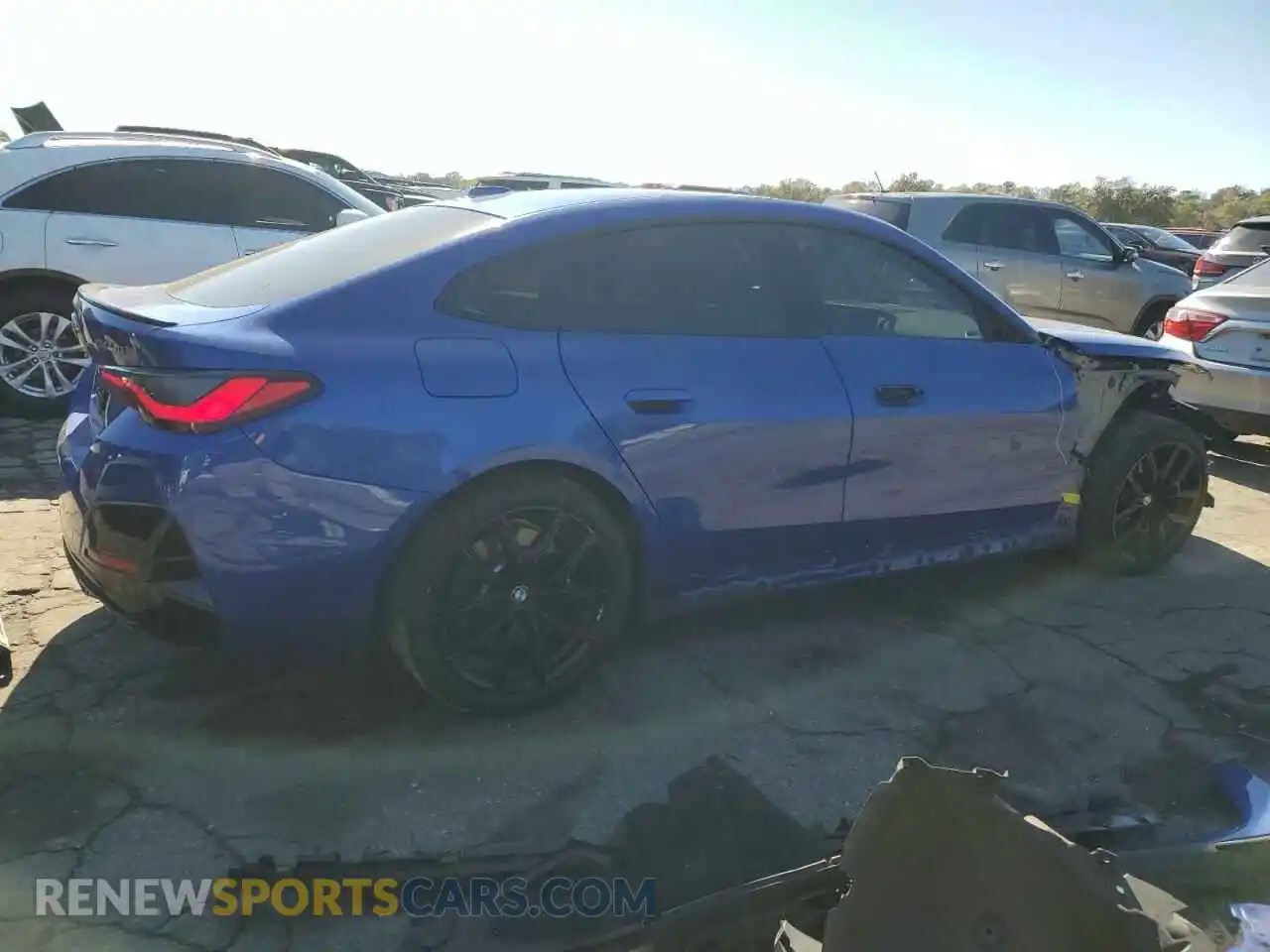 3 fotografías del automóvil dañado WBA13AW08RFR47741 BMW M440XI GRA 2024