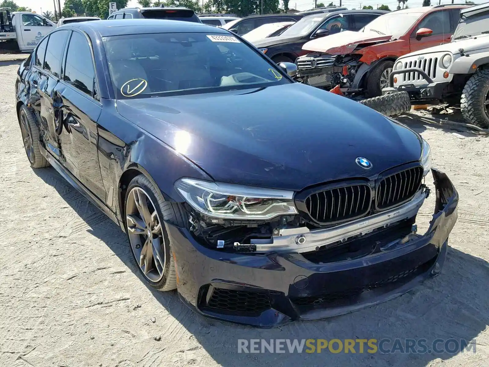 1 Photograph of a damaged car WBAJB9C55KB289374 BMW M5 2019