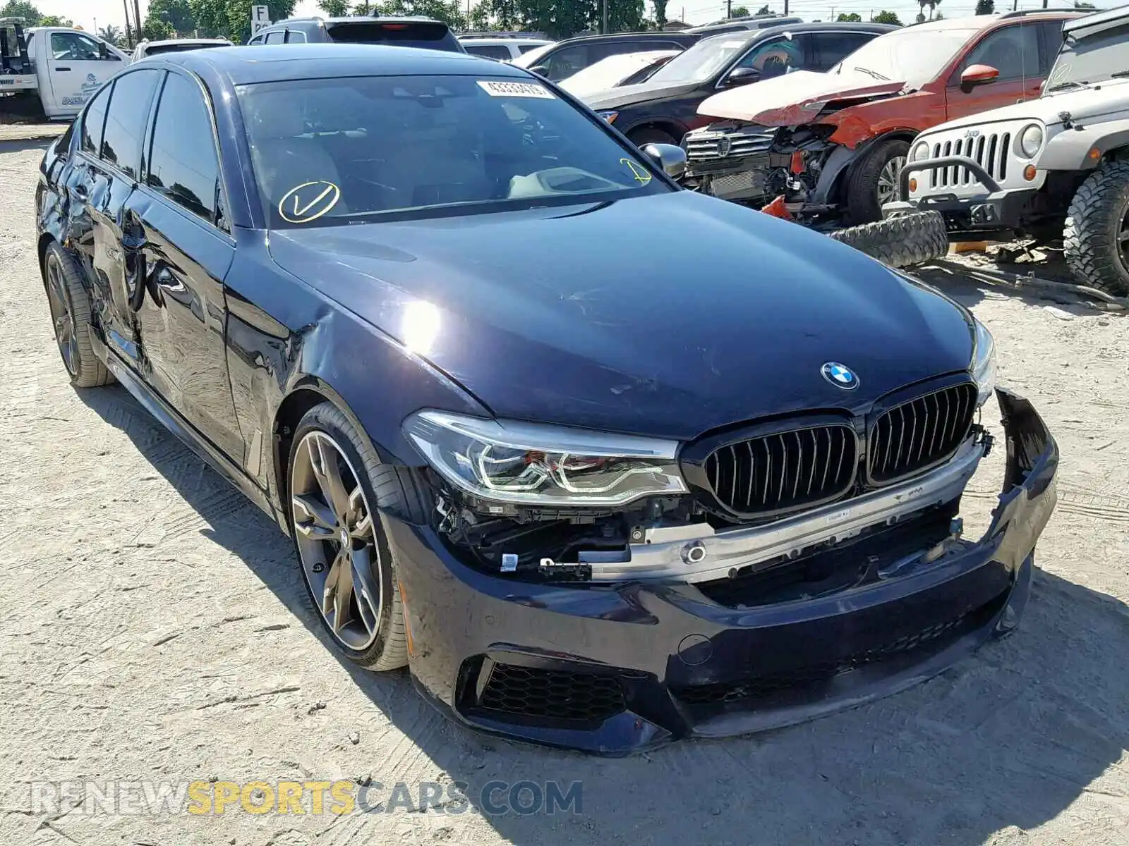 1 Photograph of a damaged car WBAJB9C55KB289374 BMW M5 2019