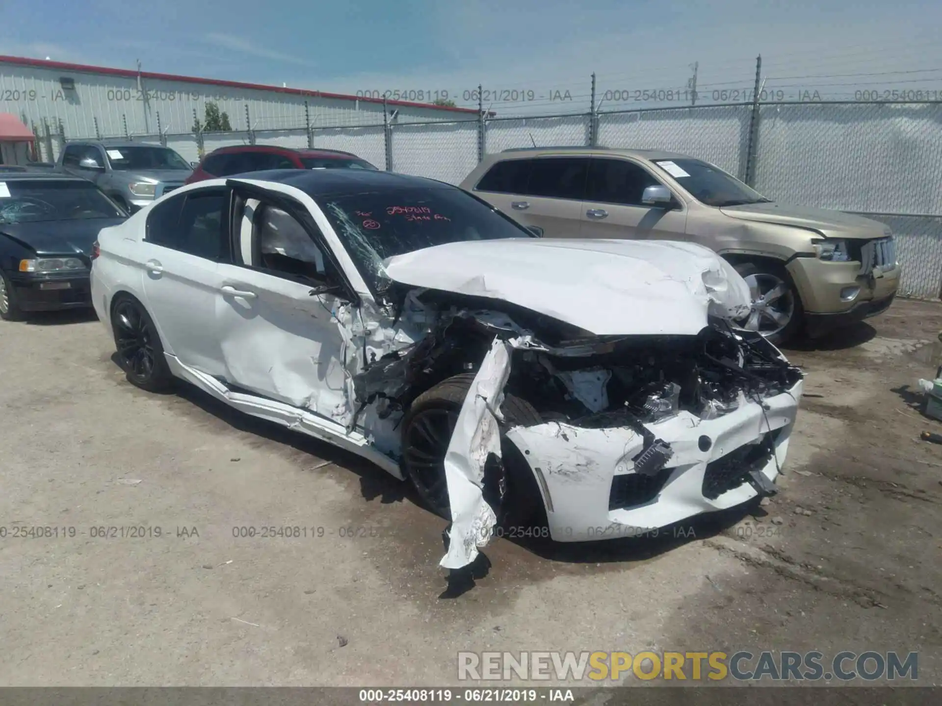 1 Photograph of a damaged car WBSJF0C50KB285289 BMW M5 2019