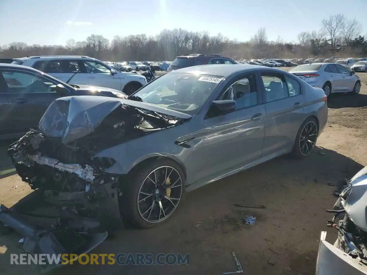 1 Photograph of a damaged car WBSJF0C51KB448712 BMW M5 2019
