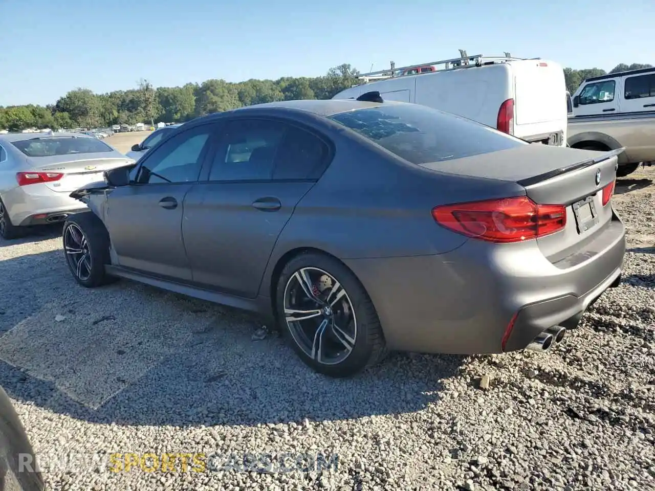 2 fotografías del automóvil dañado WBSJF0C54KB284842 BMW M5 2019