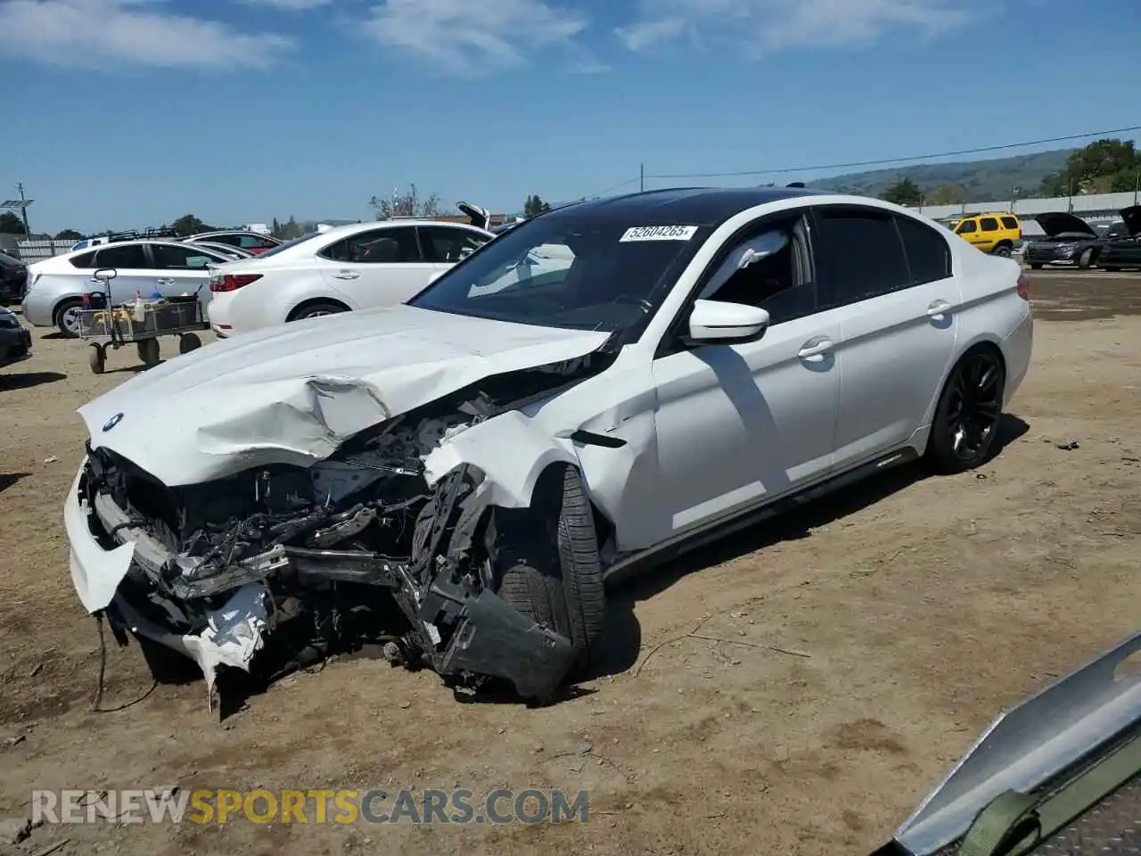 1 fotografías del automóvil dañado WBSJF0C56KB446714 BMW M5 2019