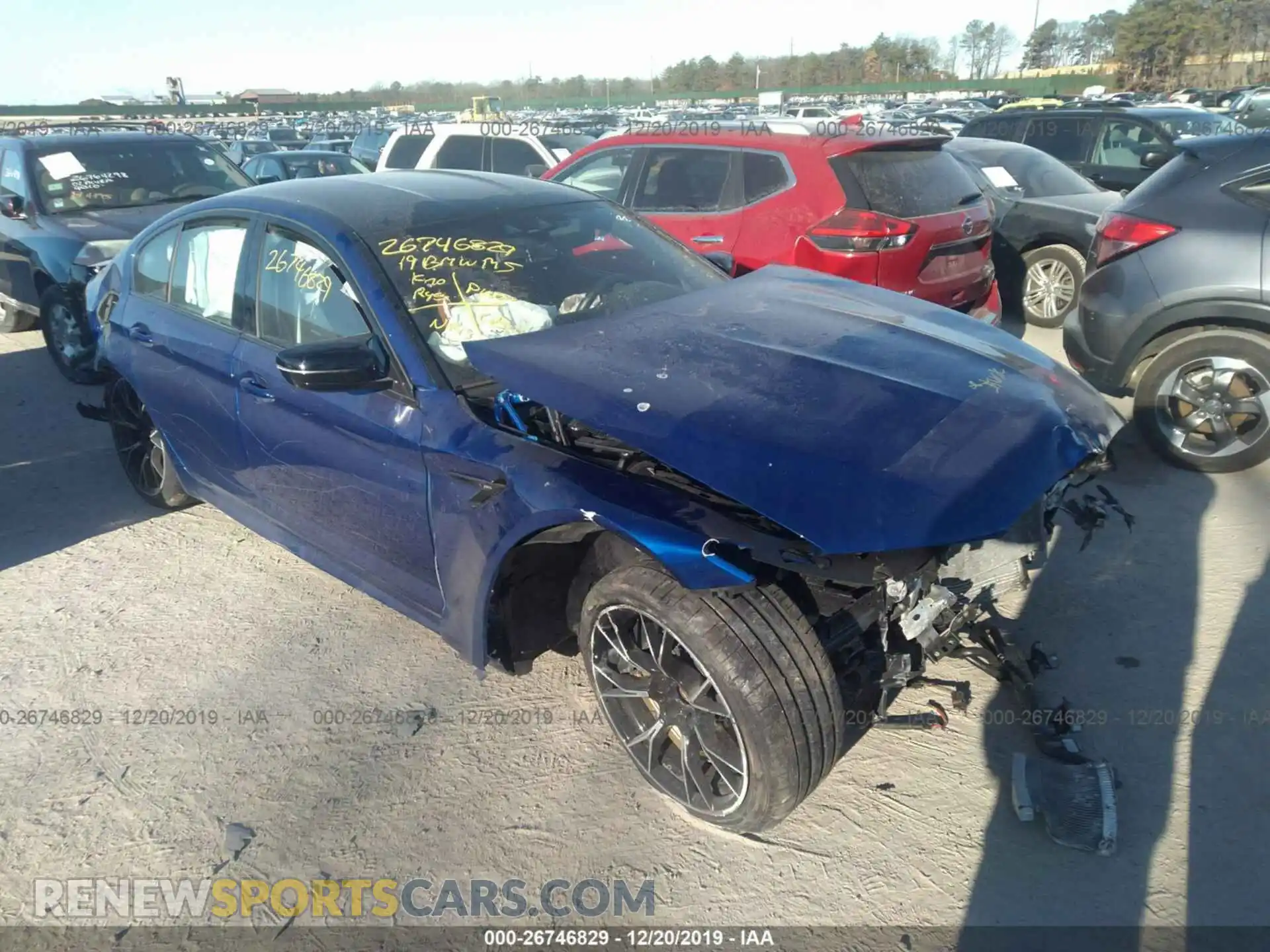1 Photograph of a damaged car WBSJF0C56KB447328 BMW M5 2019