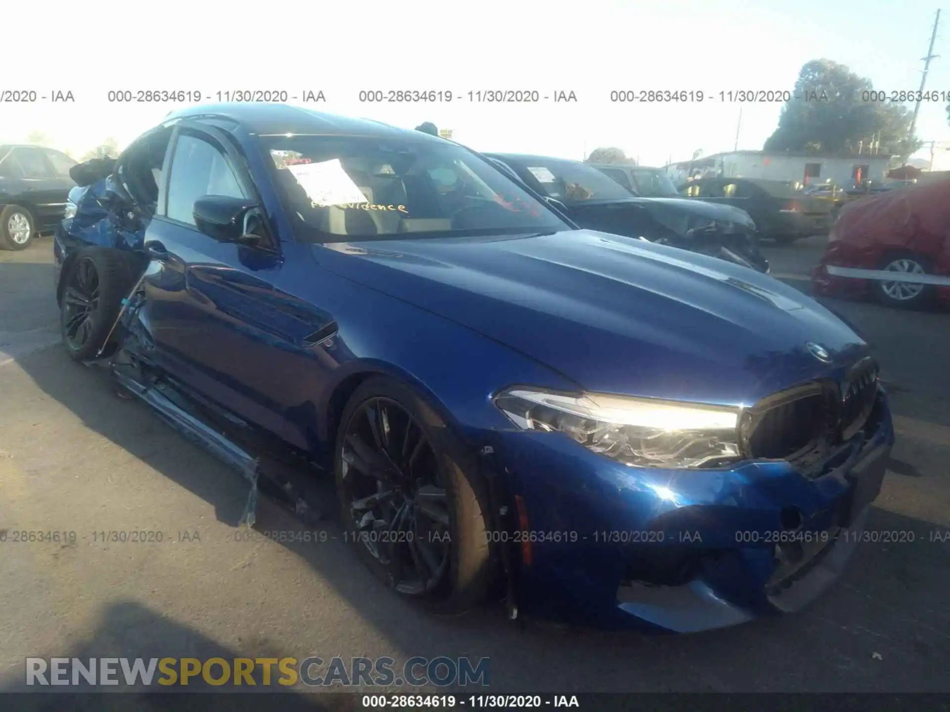 1 Photograph of a damaged car WBSJF0C56KB447359 BMW M5 2019