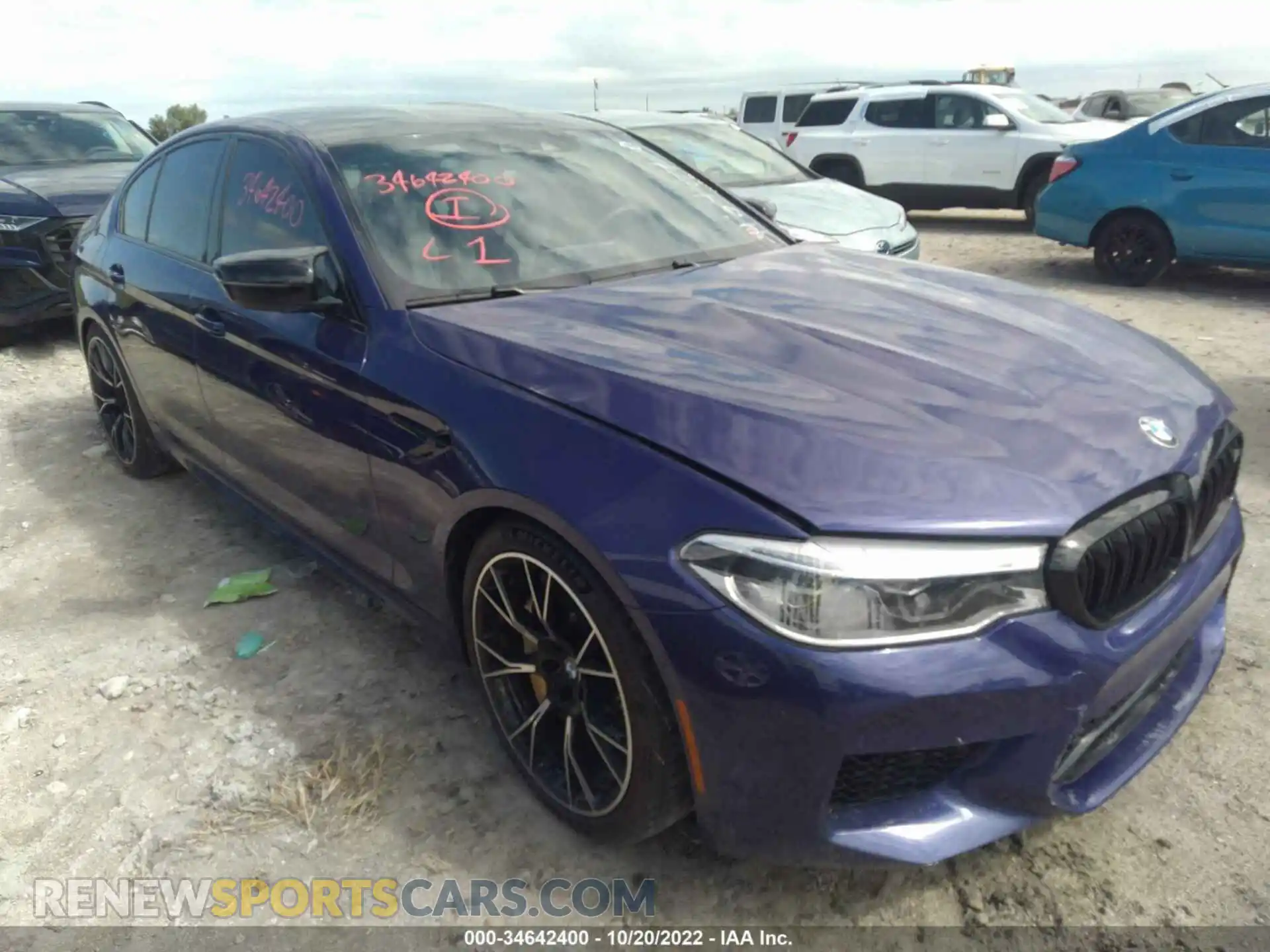 1 Photograph of a damaged car WBSJF0C57KB448682 BMW M5 2019