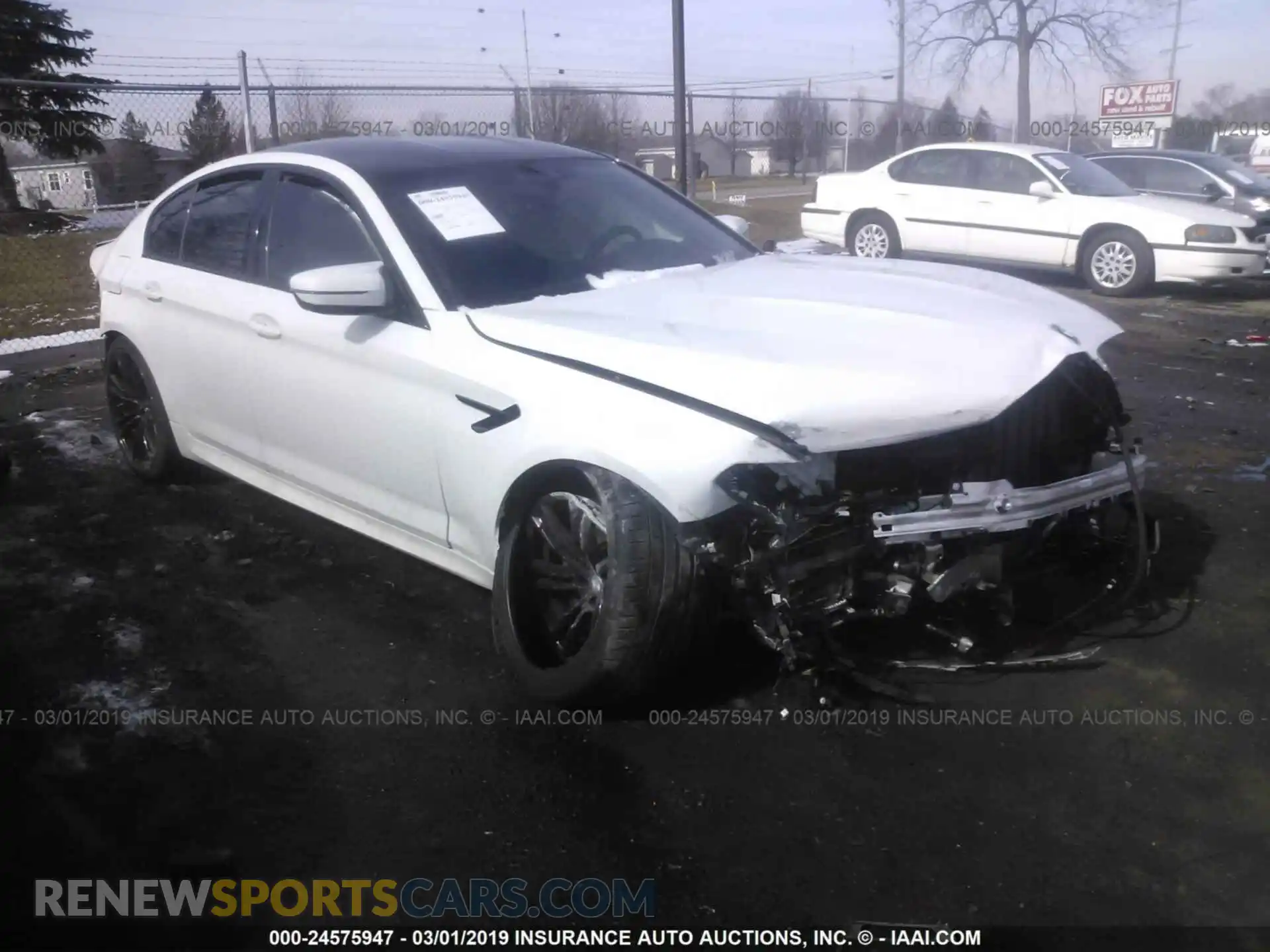 1 Photograph of a damaged car WBSJF0C59KB284349 BMW M5 2019