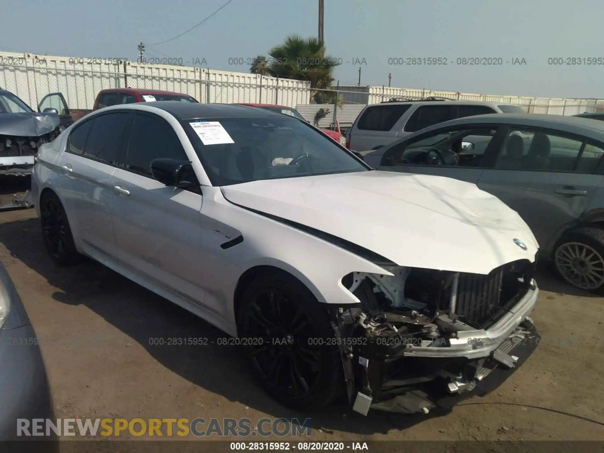1 Photograph of a damaged car WBSJF0C59KB447811 BMW M5 2019