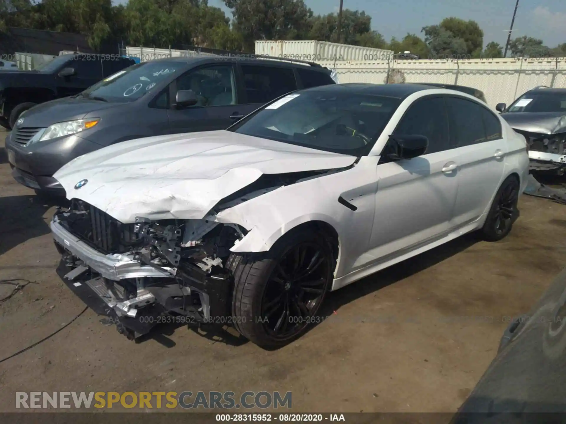 2 Photograph of a damaged car WBSJF0C59KB447811 BMW M5 2019