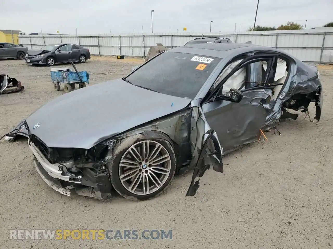 1 Photograph of a damaged car WBAJS7C0XLCD51486 BMW M5 2020