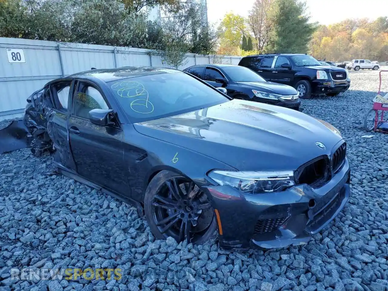 1 Photograph of a damaged car WBSJF0C02LB449034 BMW M5 2020