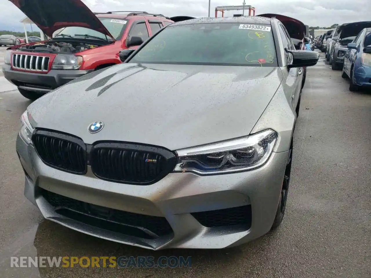 2 fotografías del automóvil dañado WBSJF0C07LCE24899 BMW M5 2020