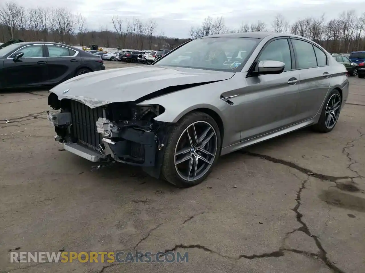 2 fotografías del automóvil dañado WBS83CH02MCF23021 BMW M5 2021