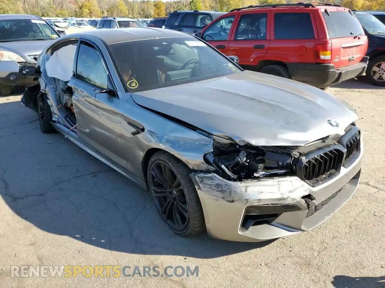 1 Photograph of a damaged car WBS83CH07MCF30126 BMW M5 2021