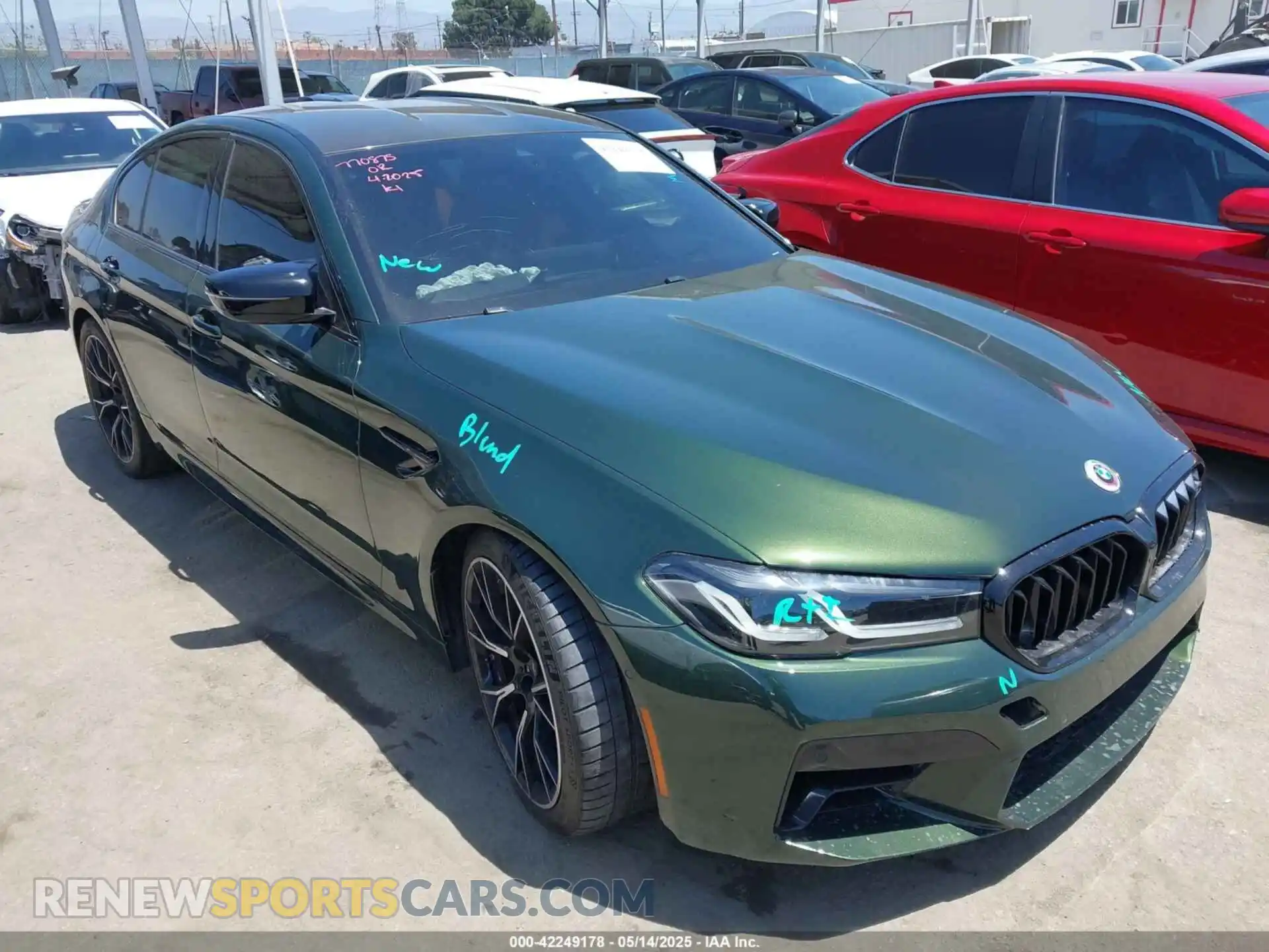 1 Photograph of a damaged car WBS83CH01PCM51813 BMW M5 2023
