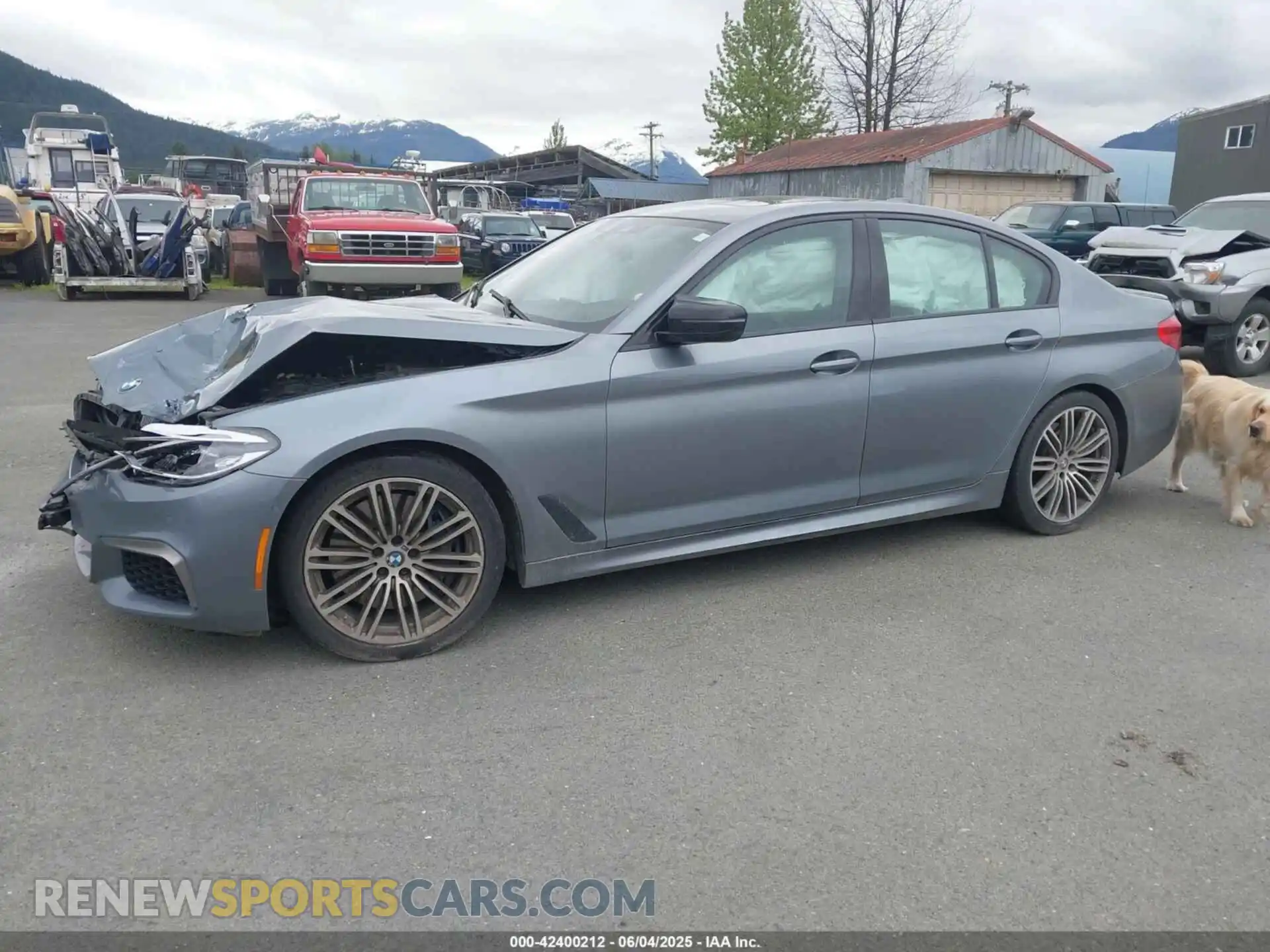 2 fotografías del automóvil dañado WBAJB9C51KB287914 BMW M550I 2019