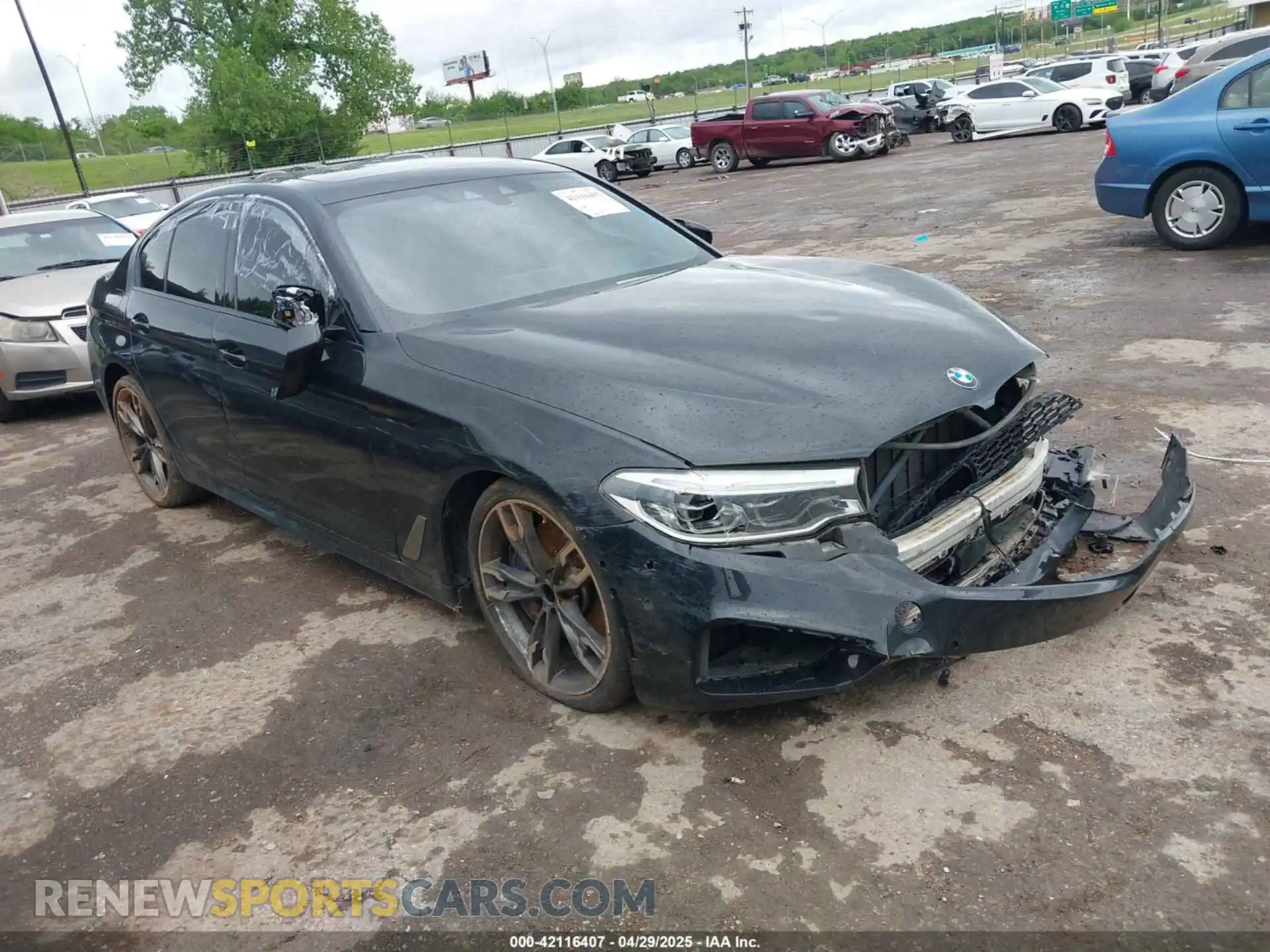 1 fotografías del automóvil dañado WBAJB9C53KB464754 BMW M550I 2019