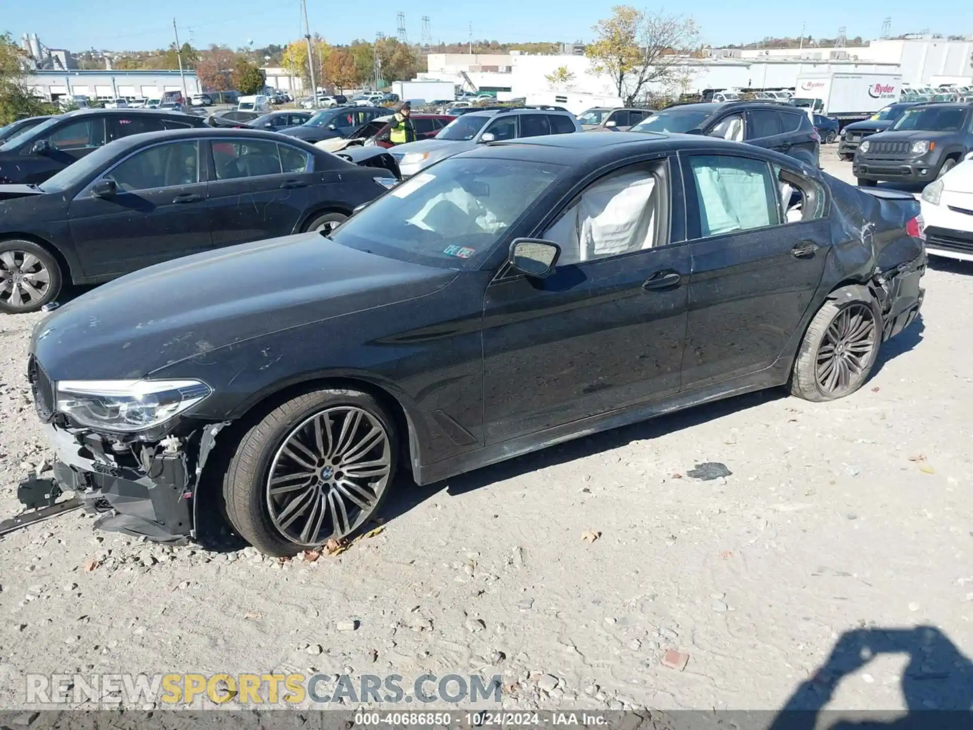 2 fotografías del automóvil dañado WBAJS7C00LBN96705 BMW M550I 2020