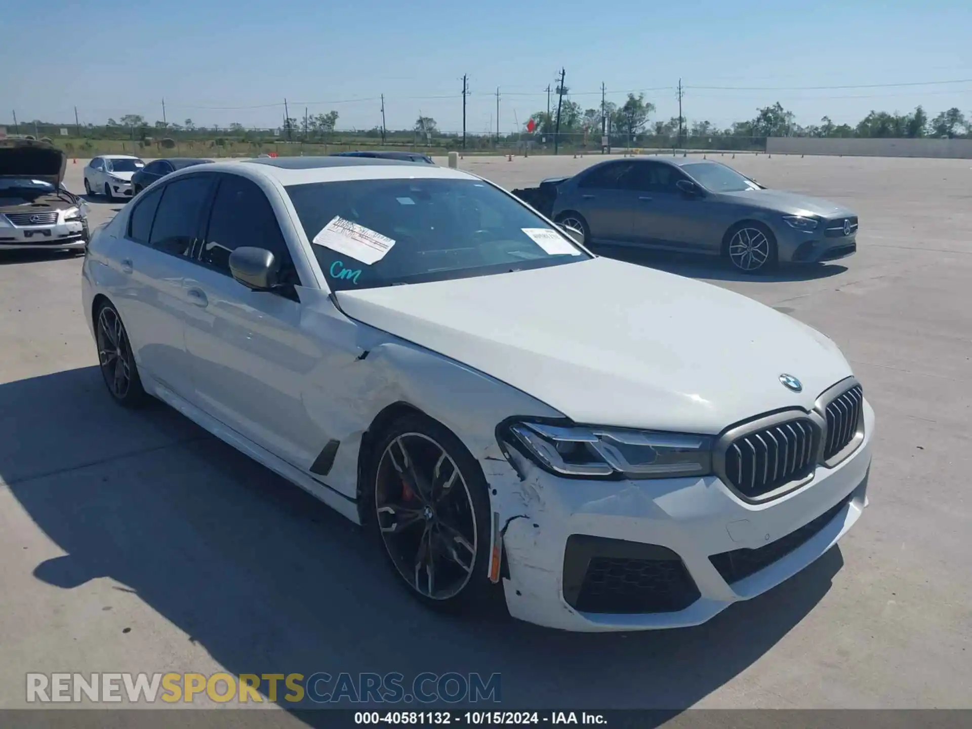 1 fotografías del automóvil dañado WBA13BK04MCF93533 BMW M550I 2021