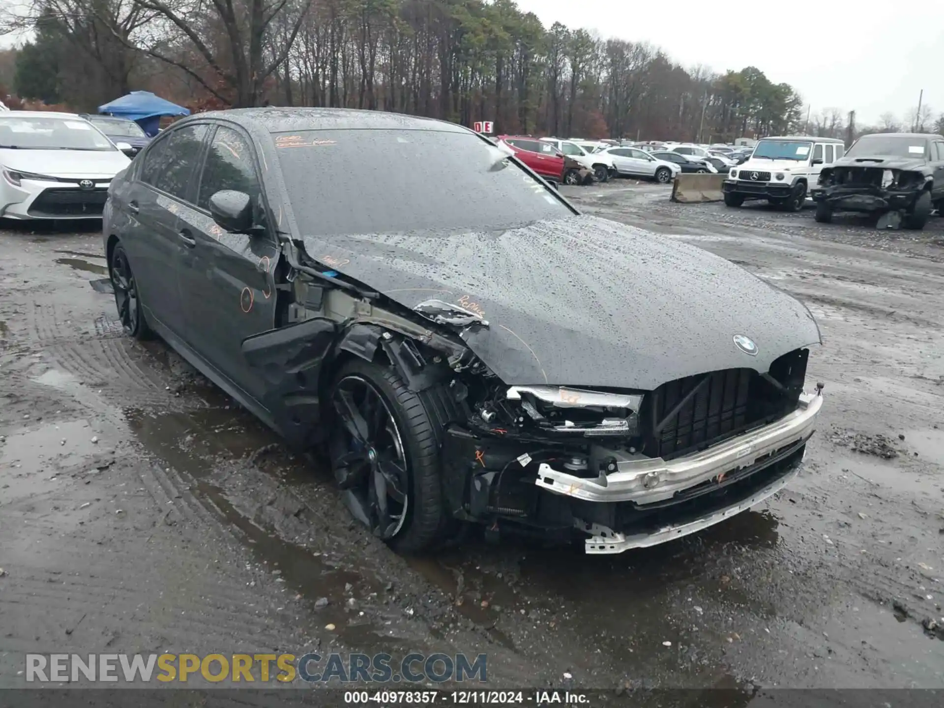 1 Photograph of a damaged car WBA13BK0XMCF03673 BMW M550I 2021