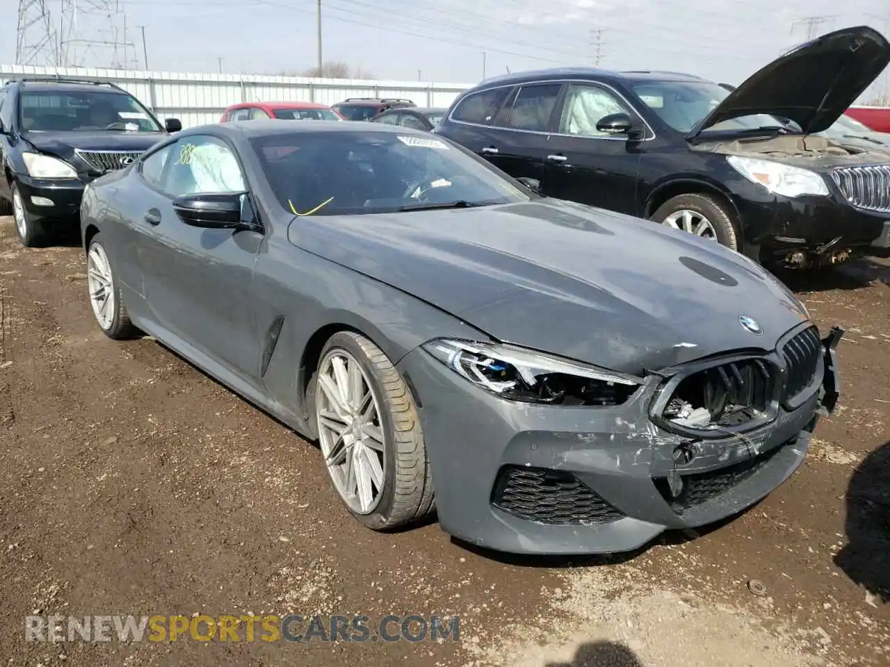 1 Photograph of a damaged car WBABC4C5XKBU96072 BMW M8 2019