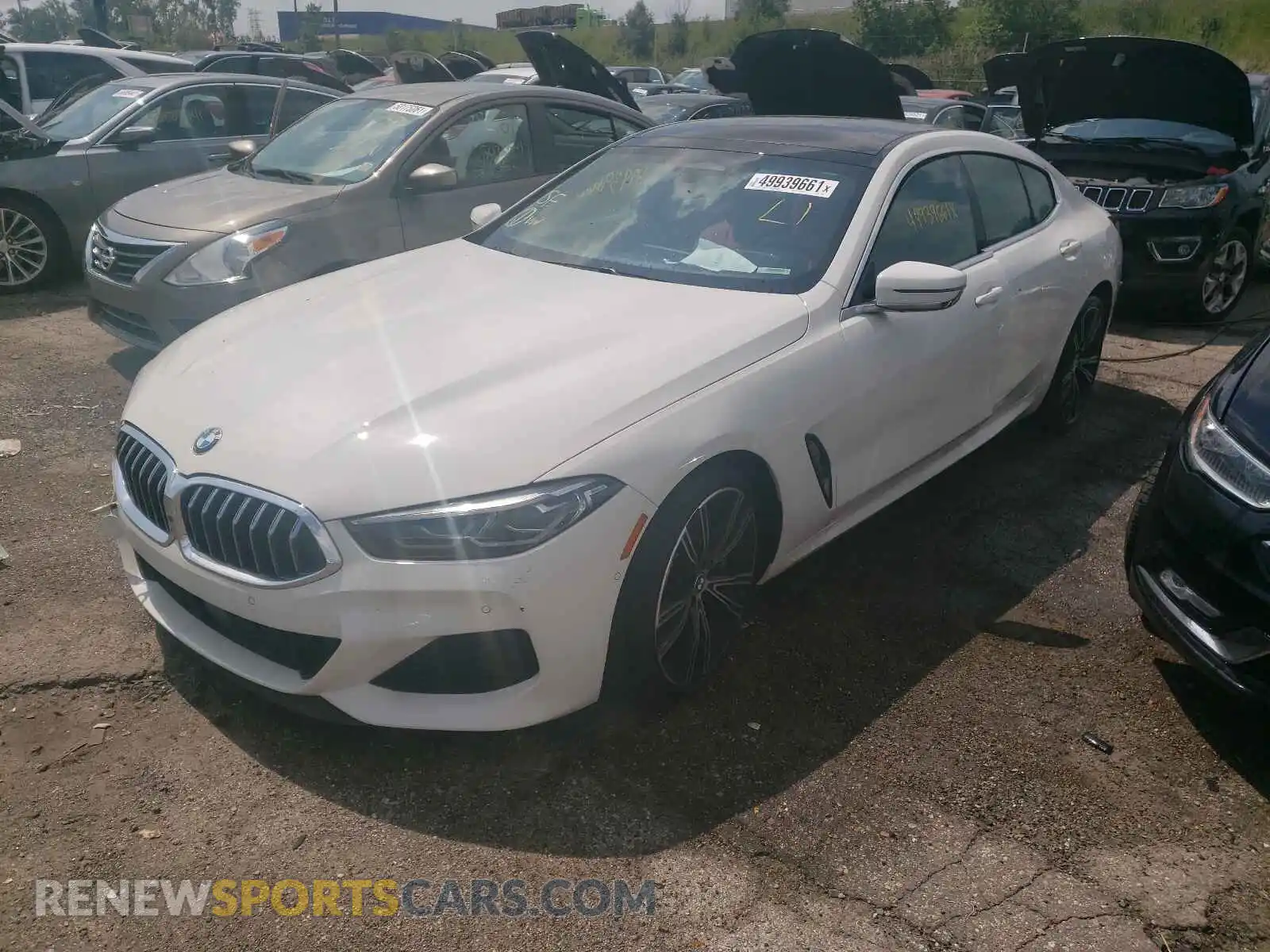 2 Photograph of a damaged car WBAGV8C05LCE26330 BMW M8 2020