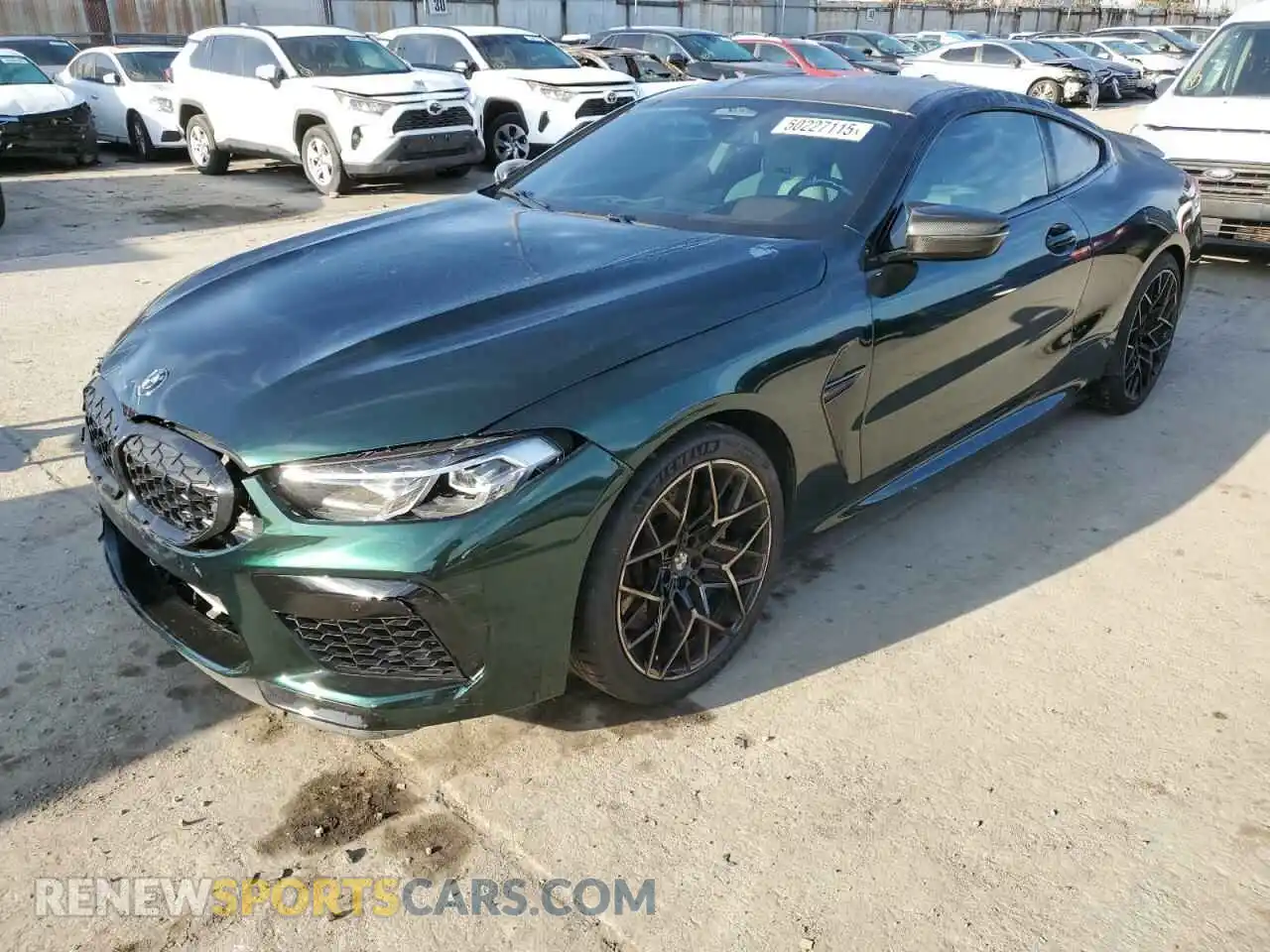 1 Photograph of a damaged car WBSAE0C08LCD01468 BMW M8 2020