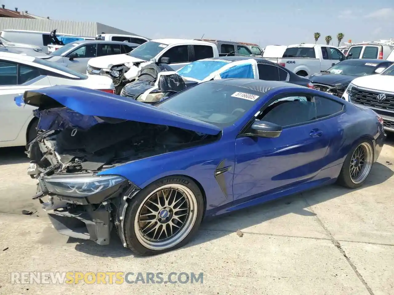 1 Photograph of a damaged car WBSAE0C08LCD77532 BMW M8 2020
