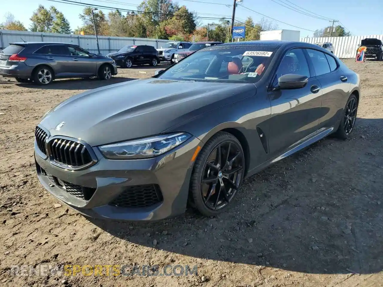 2 Photograph of a damaged car WBAGV8C02MCF60083 BMW M8 2021