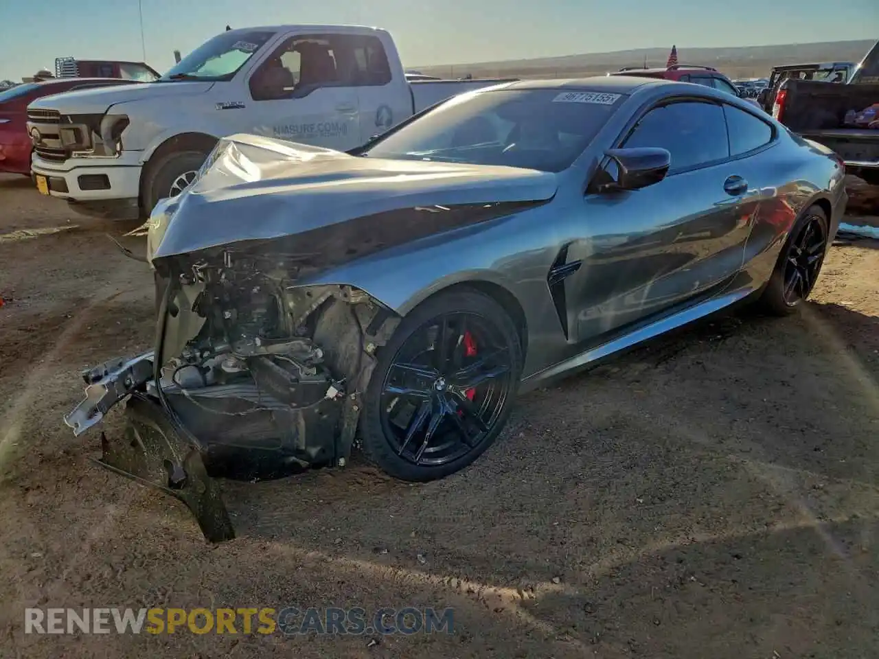 1 Photograph of a damaged car WBSAE0C08NCJ27773 BMW M8 2022